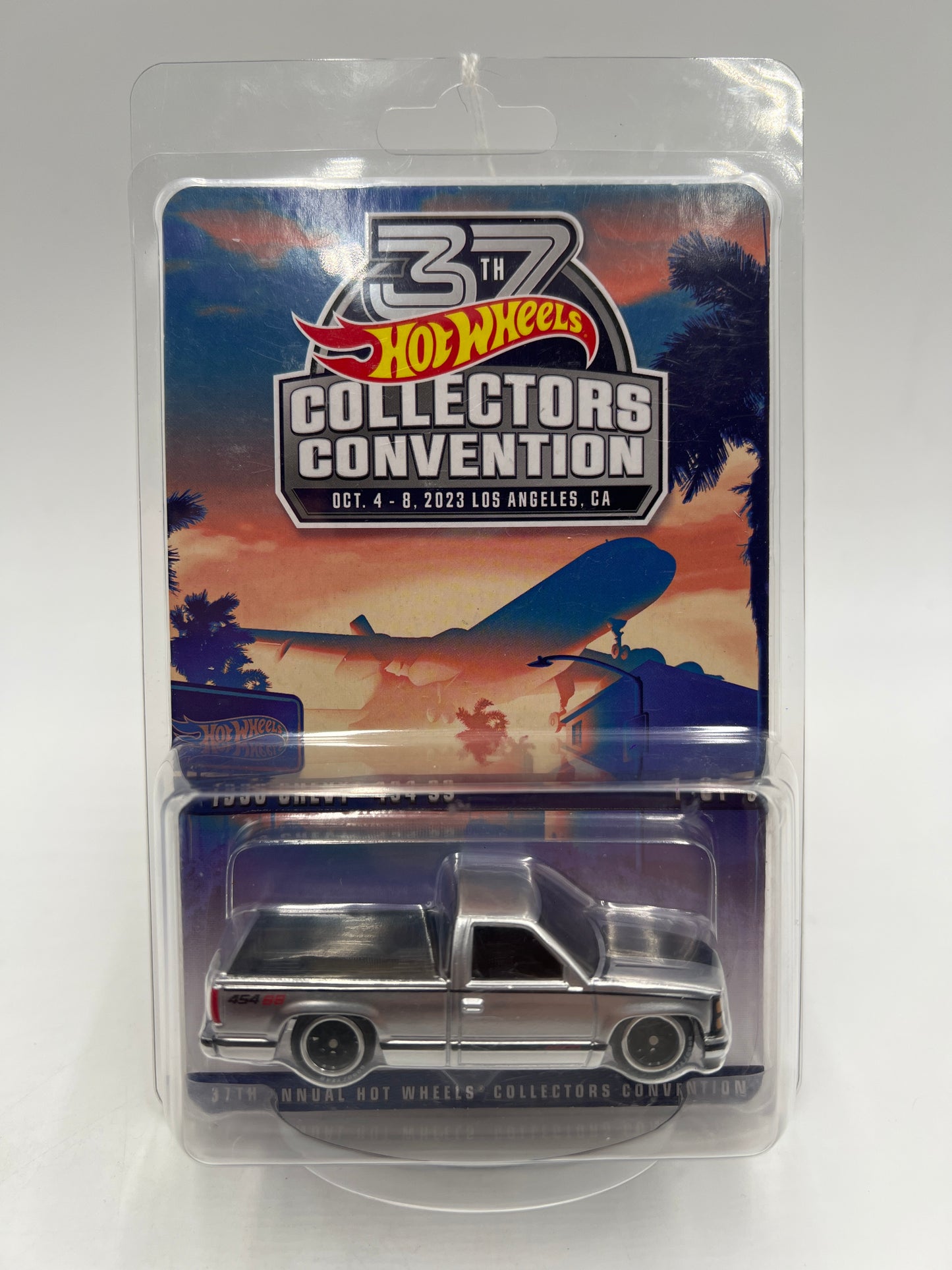 2023 Hot Wheels 37th Annual Collectors Convention LA #2243/6200 1990 Chevy 454 SS Silver W/Protector