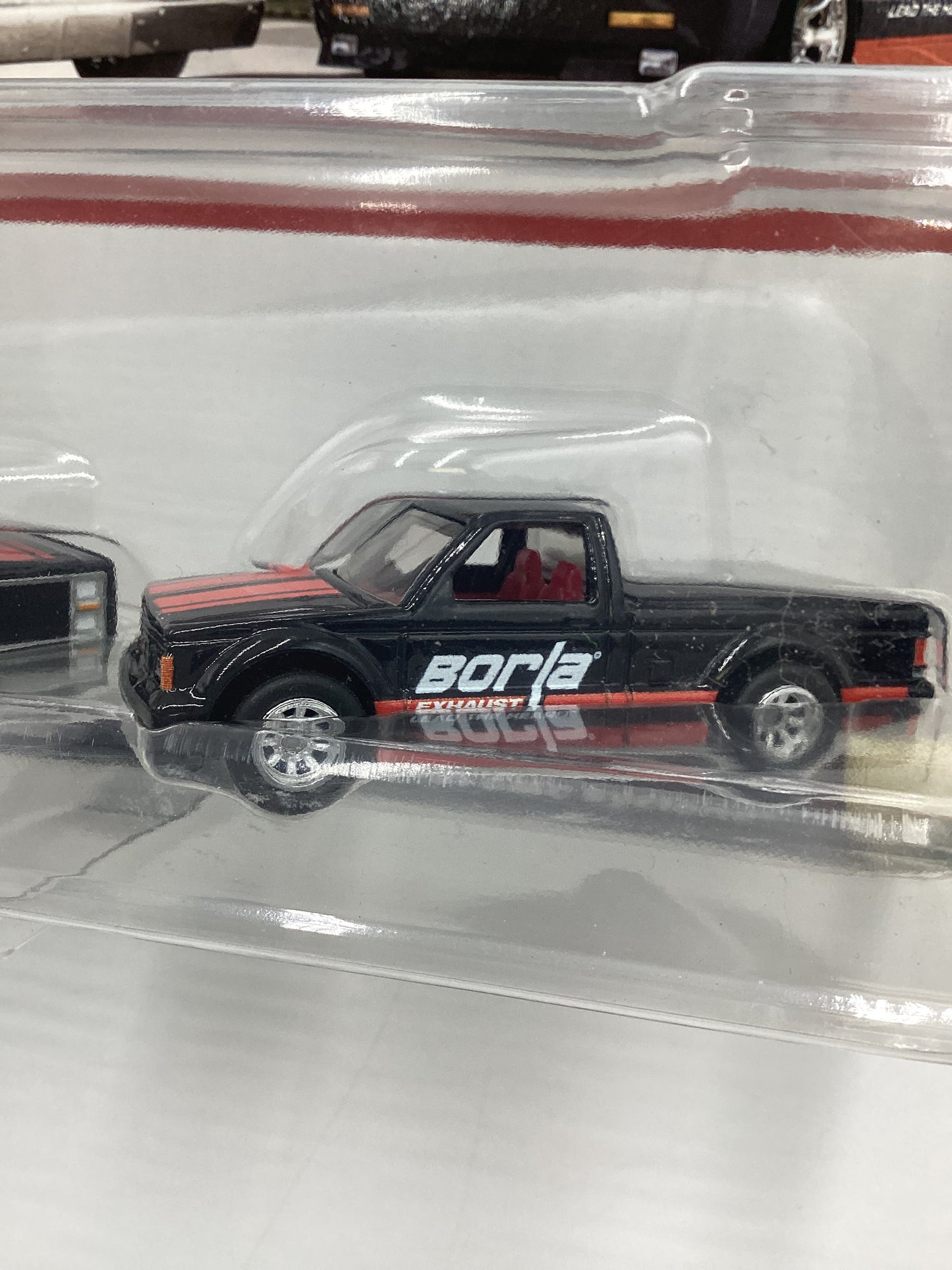 Hot Wheels Premium Target 2 Pack Borla 83 Chevy Silverado 91 GMC Syclone W/Protector