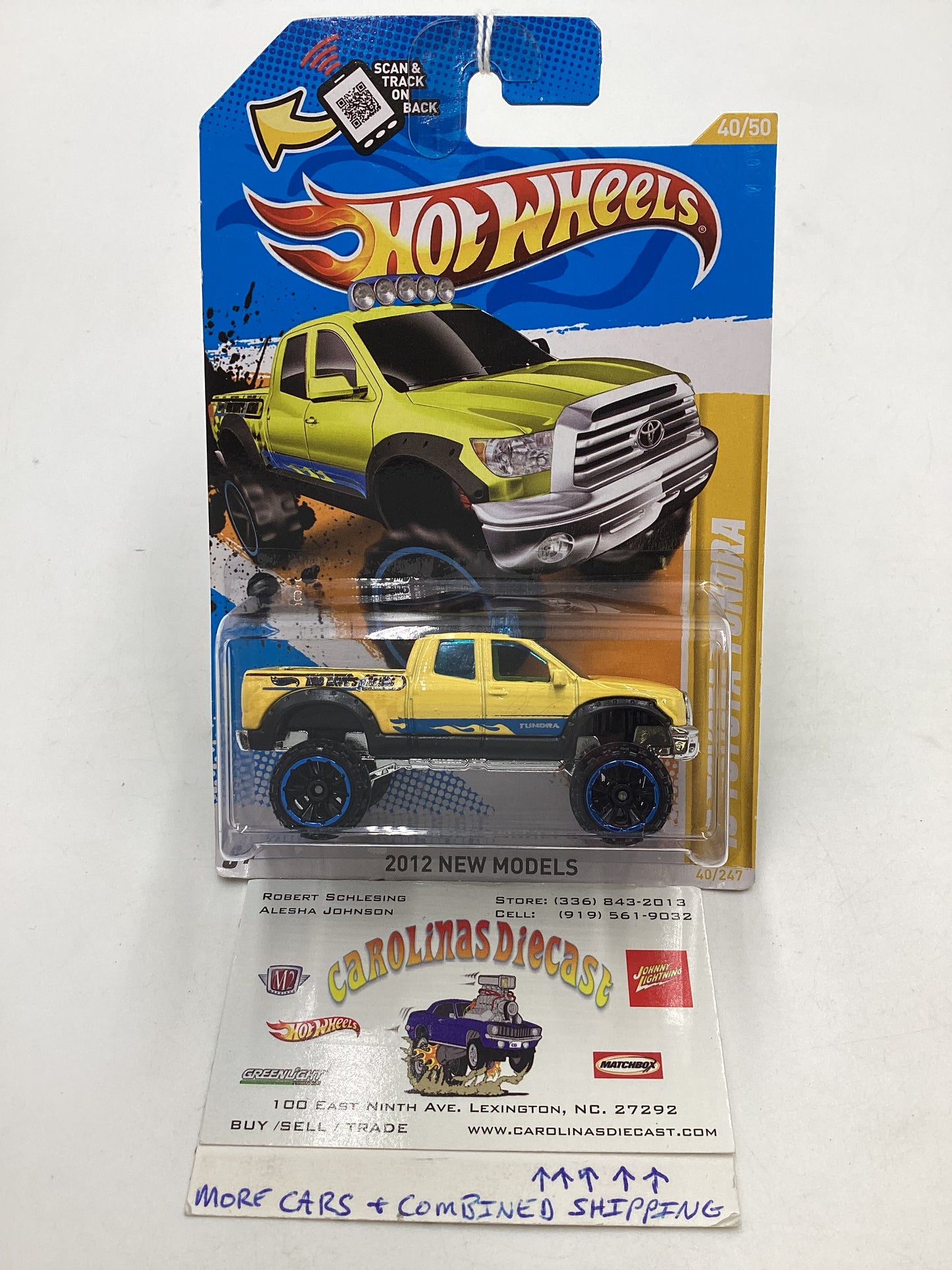 2012 Hot Wheels New Models #40 10 Toyota Tundra Yellow 94C