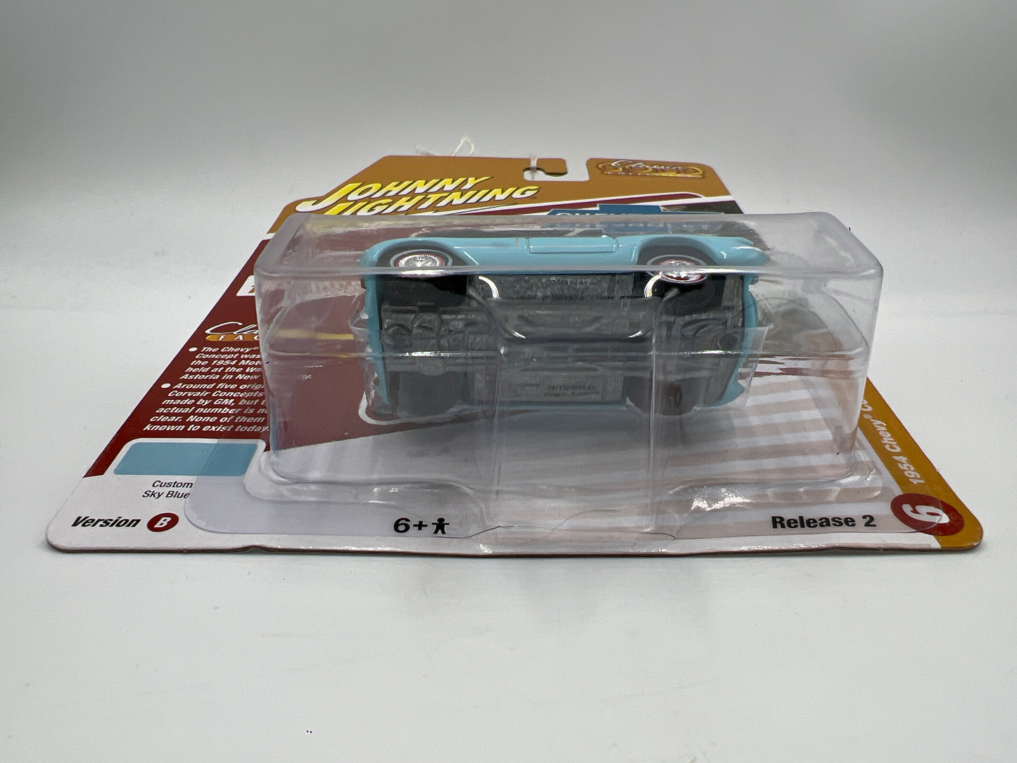 Johnny Lightning Classic Gold Release 2 Version B 1954 Chevy Corvair Concept Light Blue 229C