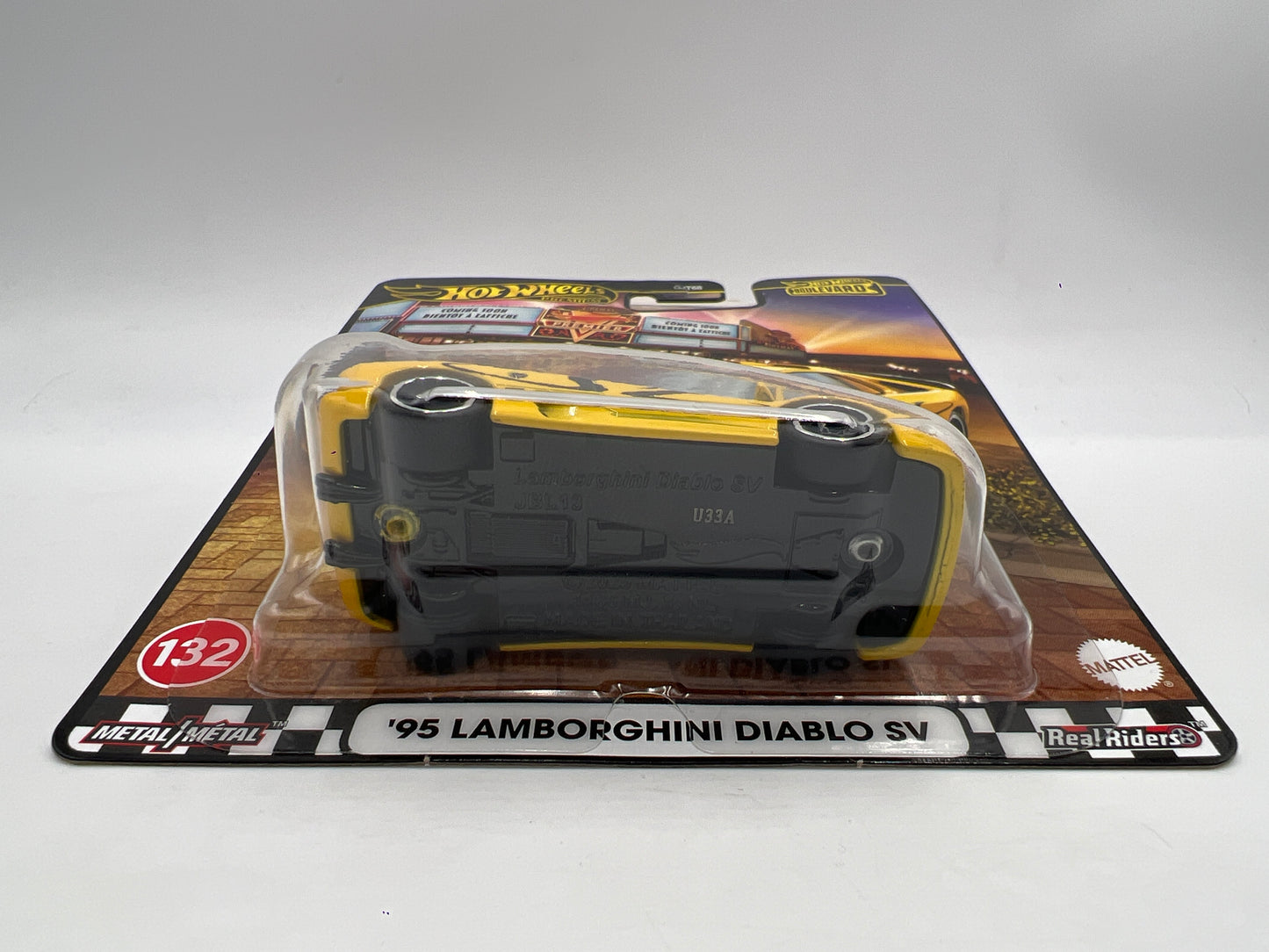 Hot Wheels Premium Boulevard #132 95 Lamborghini Diablo SV Yellow 260A