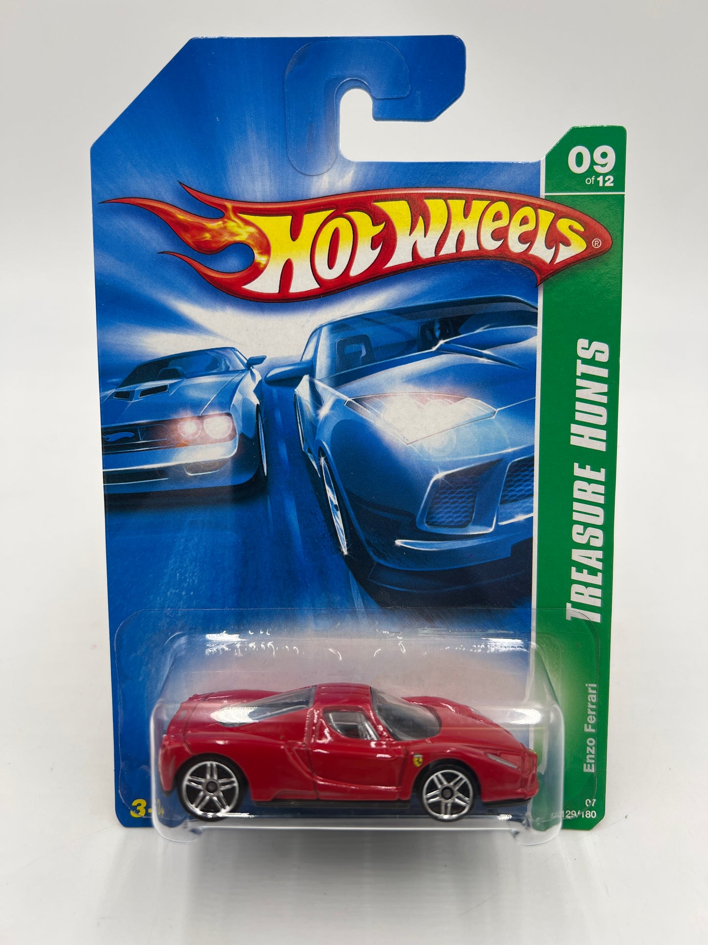 2007 Hot Wheels Treasure Hunts #129 Enzo Ferrari Red Seats W/Protector