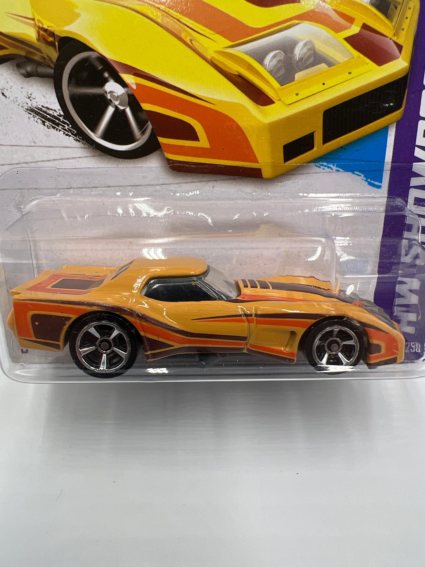 2013 Hot Wheels Showroom #208 76 Greenwood Corvette Orange 5C