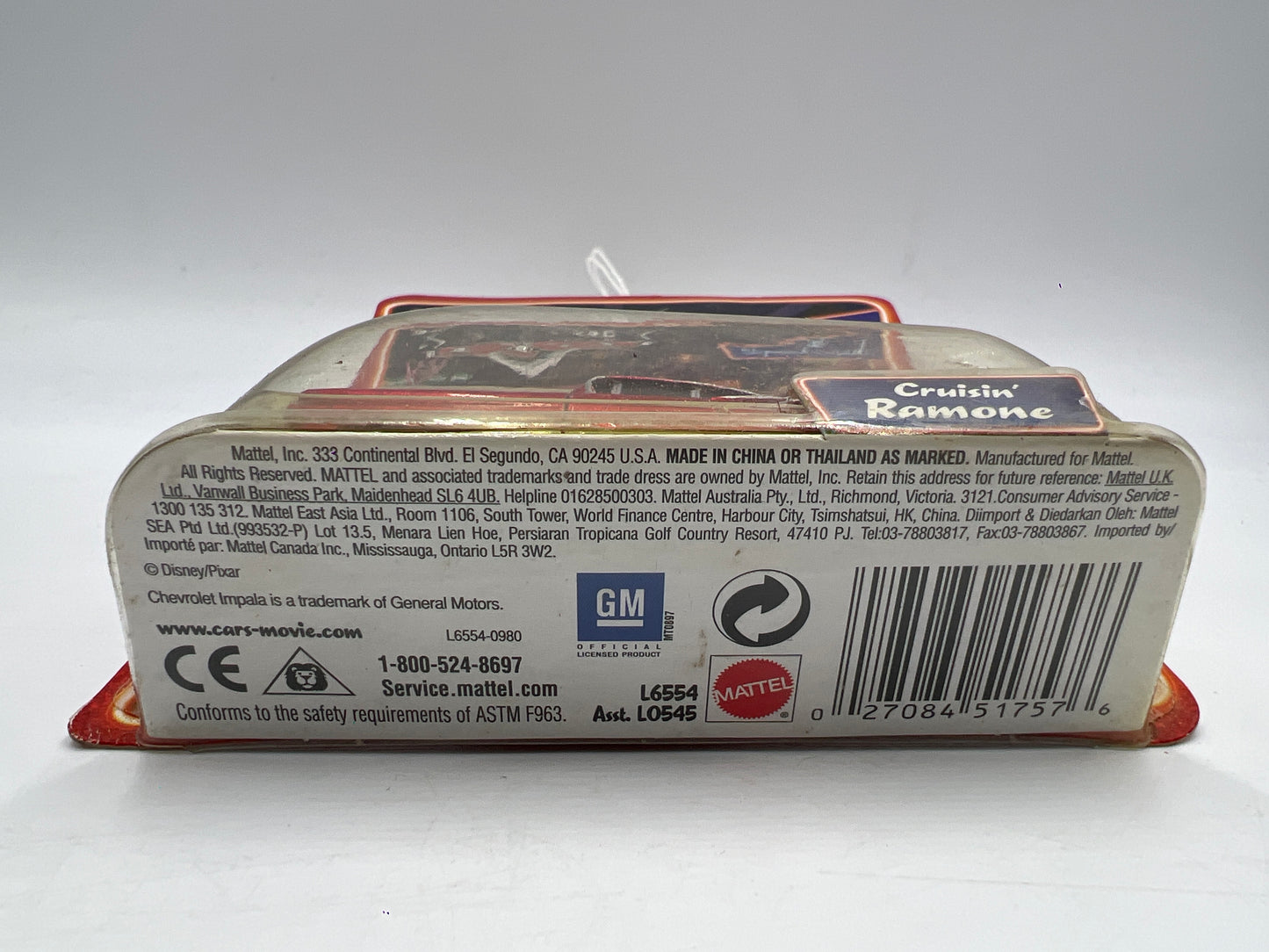 Disney Pixar Cars Supercharged Cruisin Ramone Red 137H