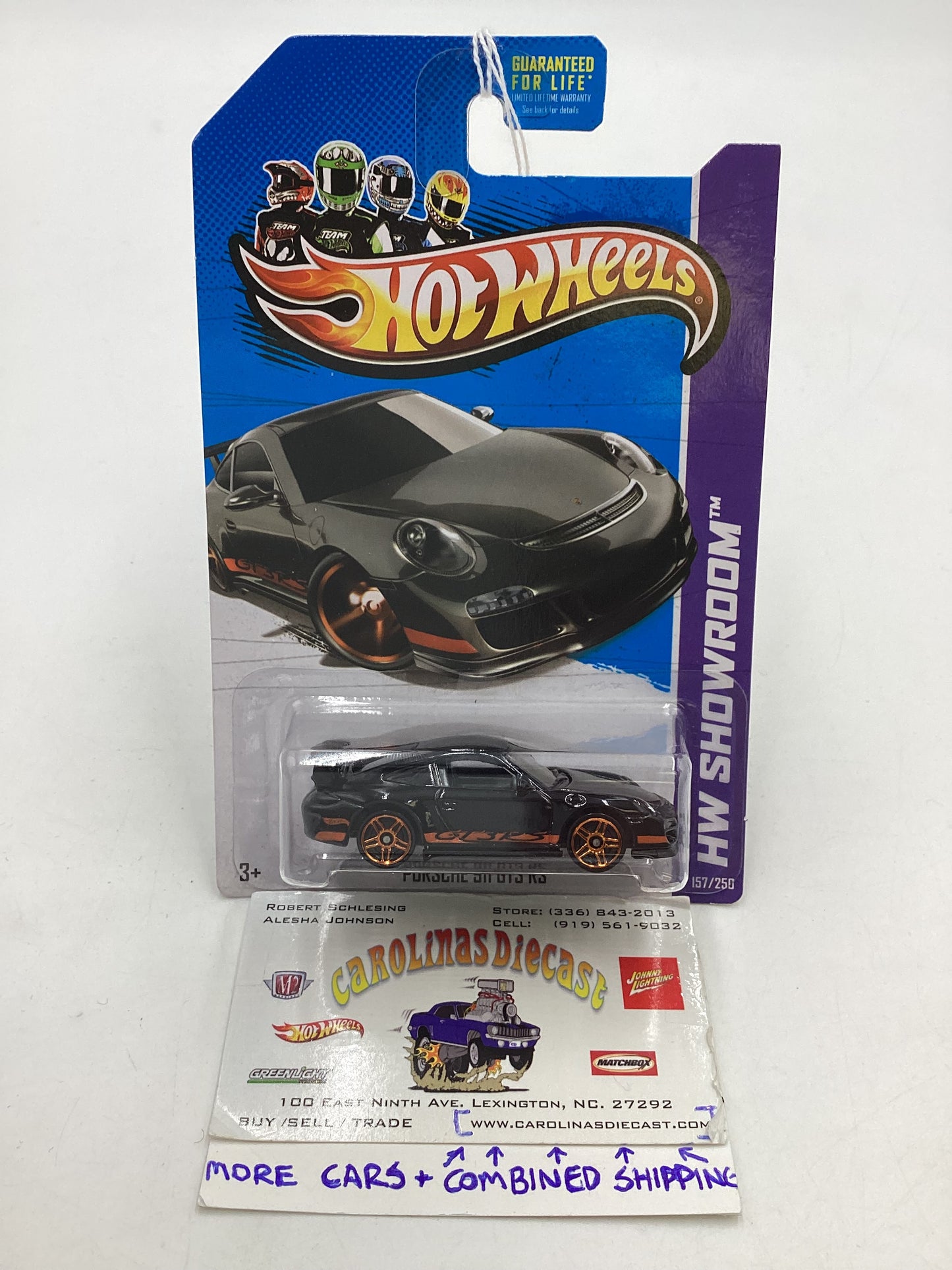 2013 Hot Wheels #157 Porsche 911 GT3 RS Black 99B