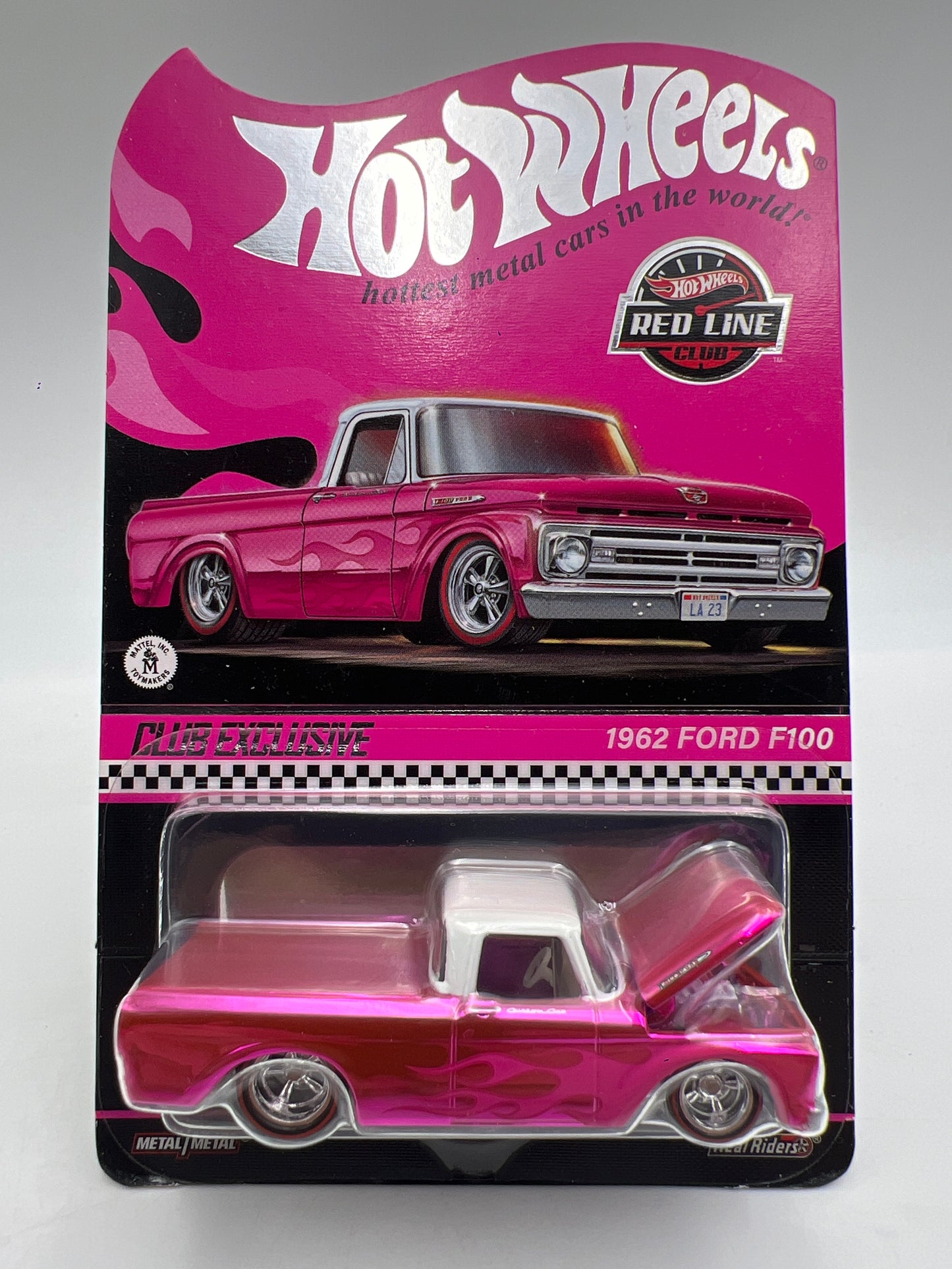 2023 Hot Wheels RLC Club Exclusive 1962 Ford F-100 Pink W/Protector