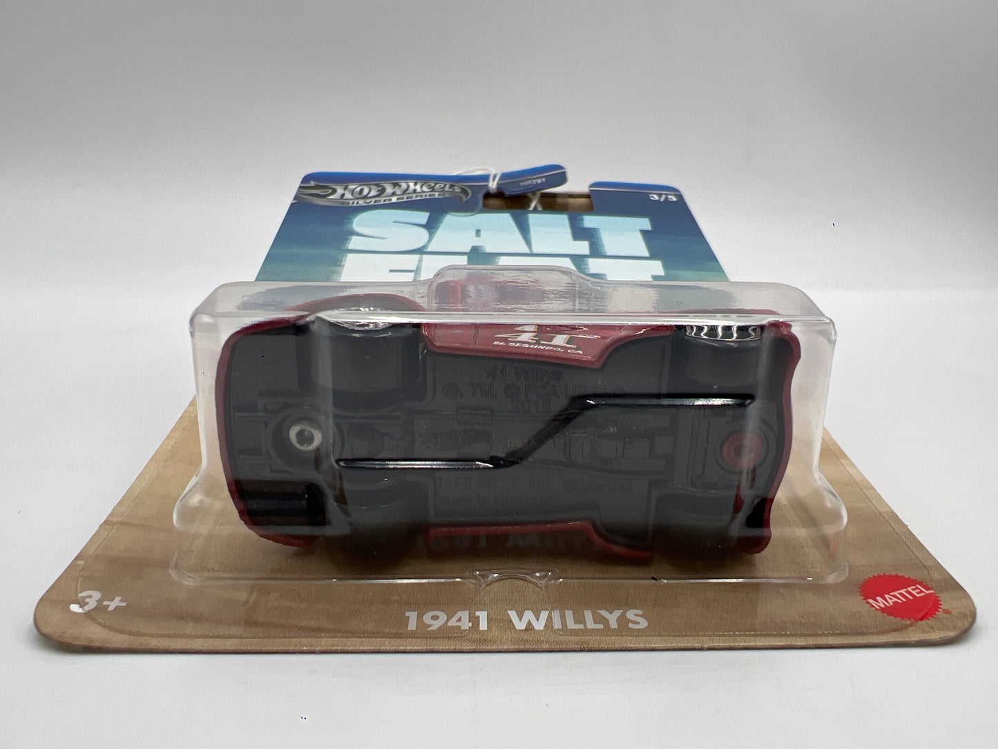 2025 Hot Wheels Silver Series Salt Flat Racers #3 1941 Willys Red 156E