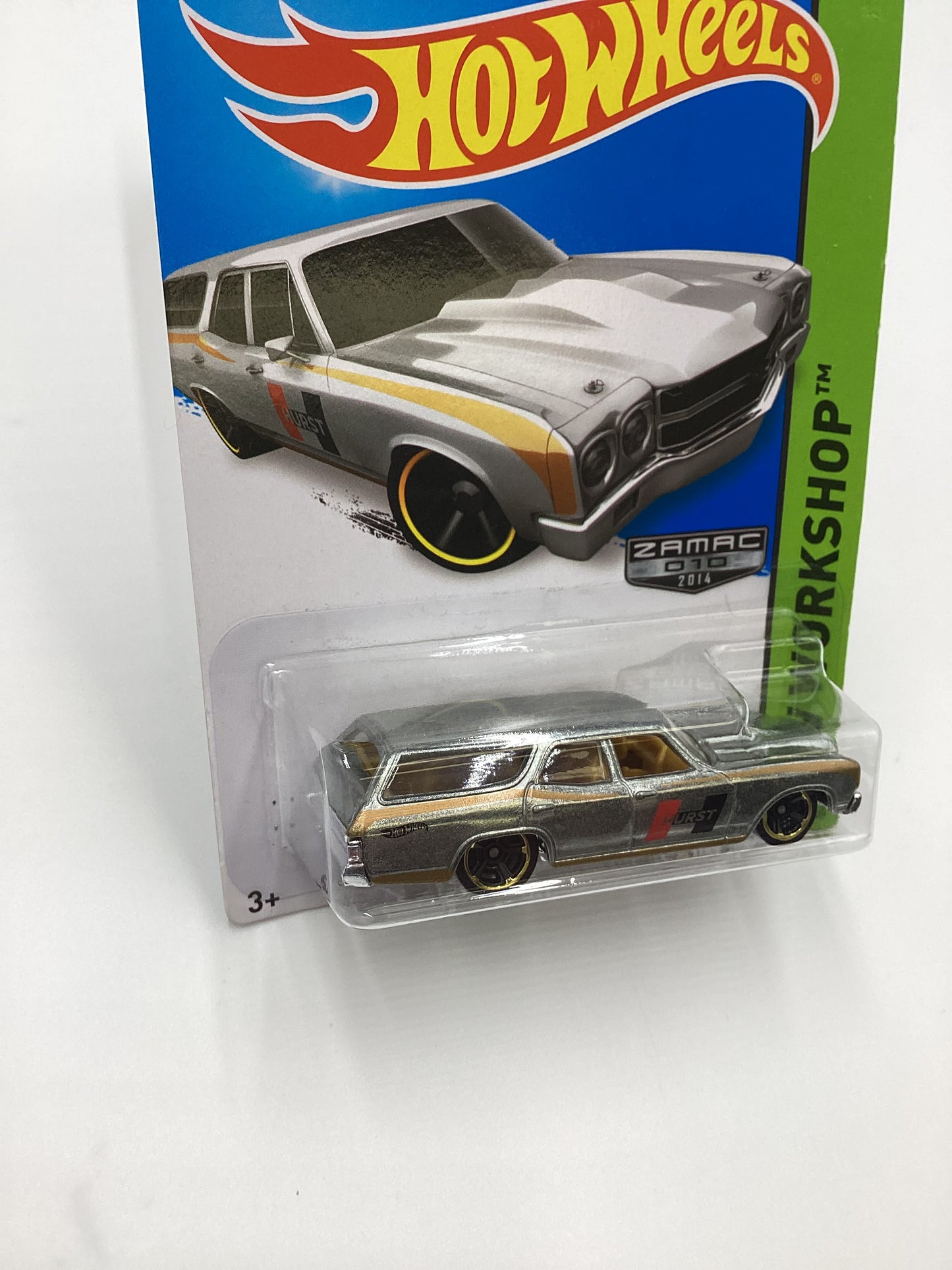 2014 Hot Wheels #245 Zamac 010 70 Chevelle SS Wagon Hurst