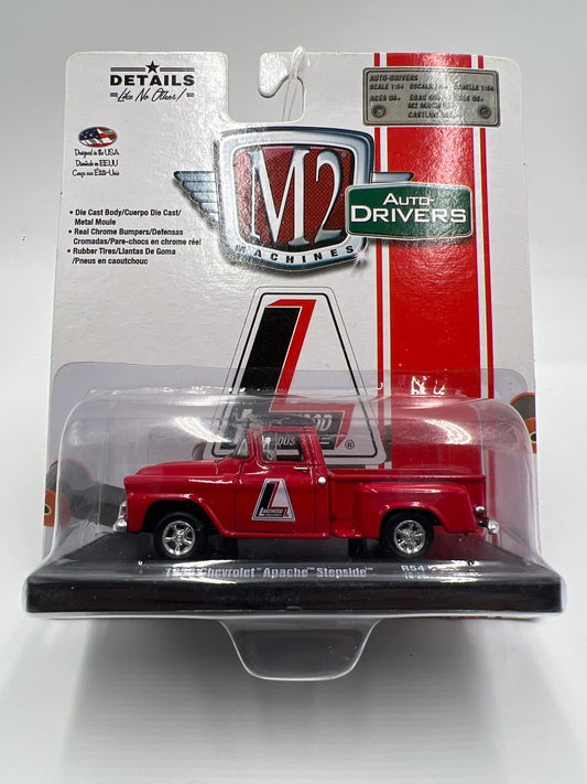 M2 Machines Auto-Drivers 1958 Chevrolet Apache Stepside Red Lakewood Industries R54 192G