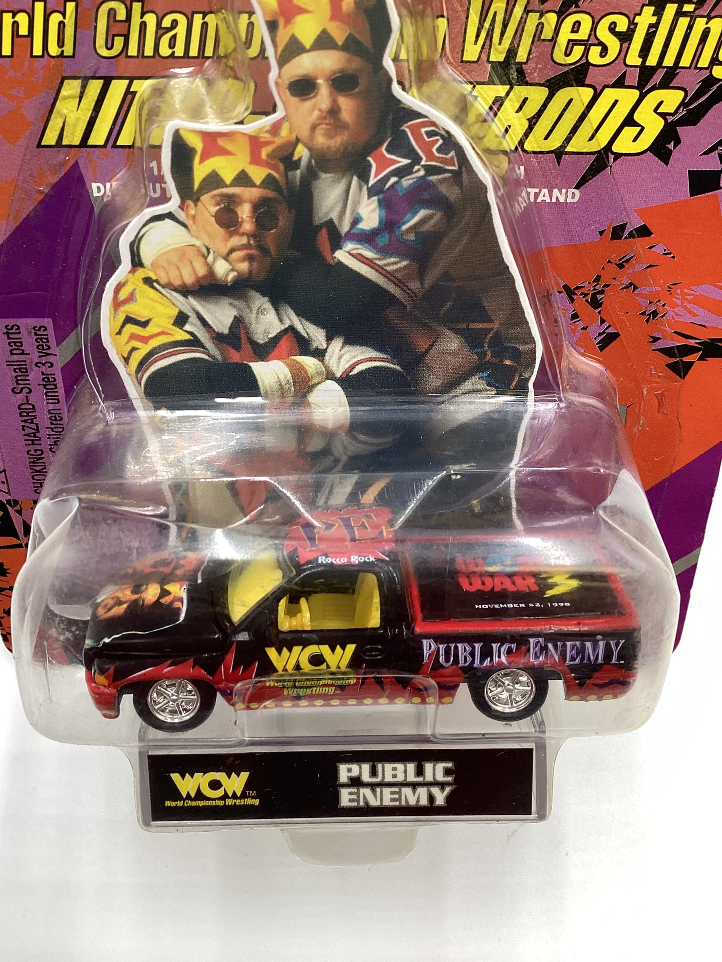 Racing Champions WCW Nitro Streetrods Public Enemy 96 Dodge Ram Black/Red SR