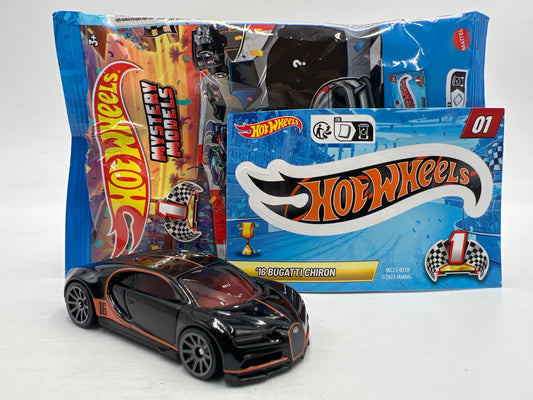 2026 Hot Wheels Mystery Models Series 1 #3 CHASE 16 Bugatti Chiron Black