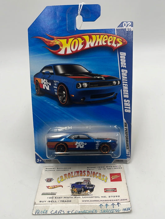 2010 Hot Wheels Performance Dodge Challenger SRT8 Blue 100/240 45F