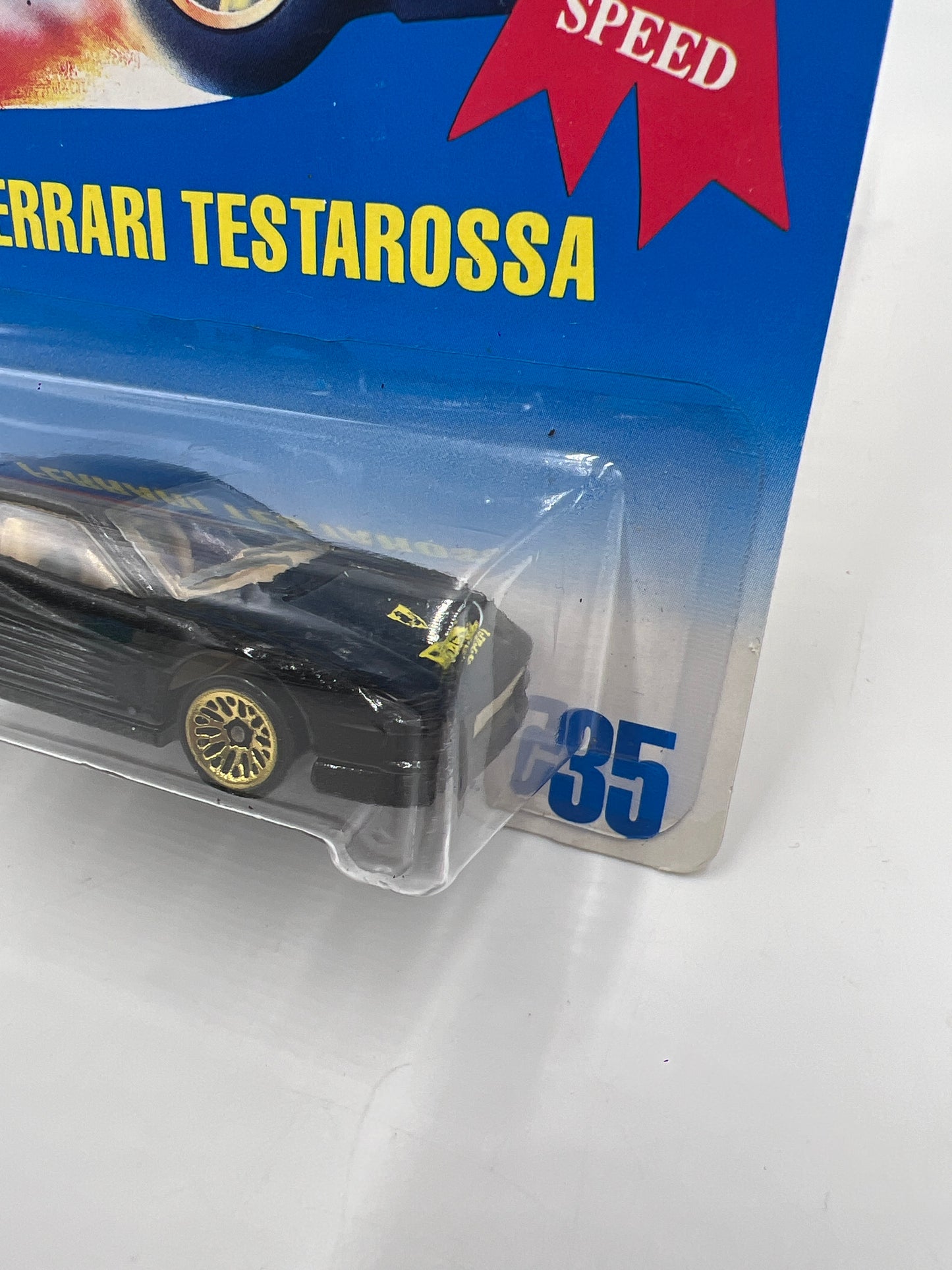 1992 Hot Wheels Gold Metal Speed #35 Ferrari Testarossa Mesh Wheels