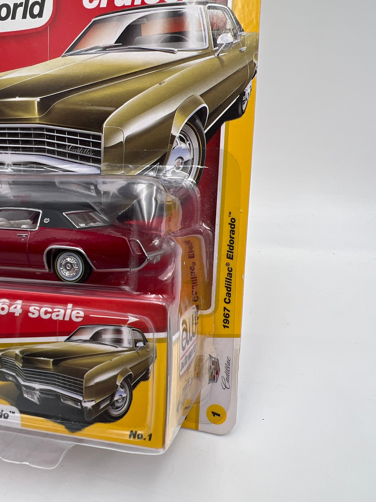 Auto World Ultra Red Chase Luxury Cruisers Release 1 Version B 1967 Cadillac Eldorado Red