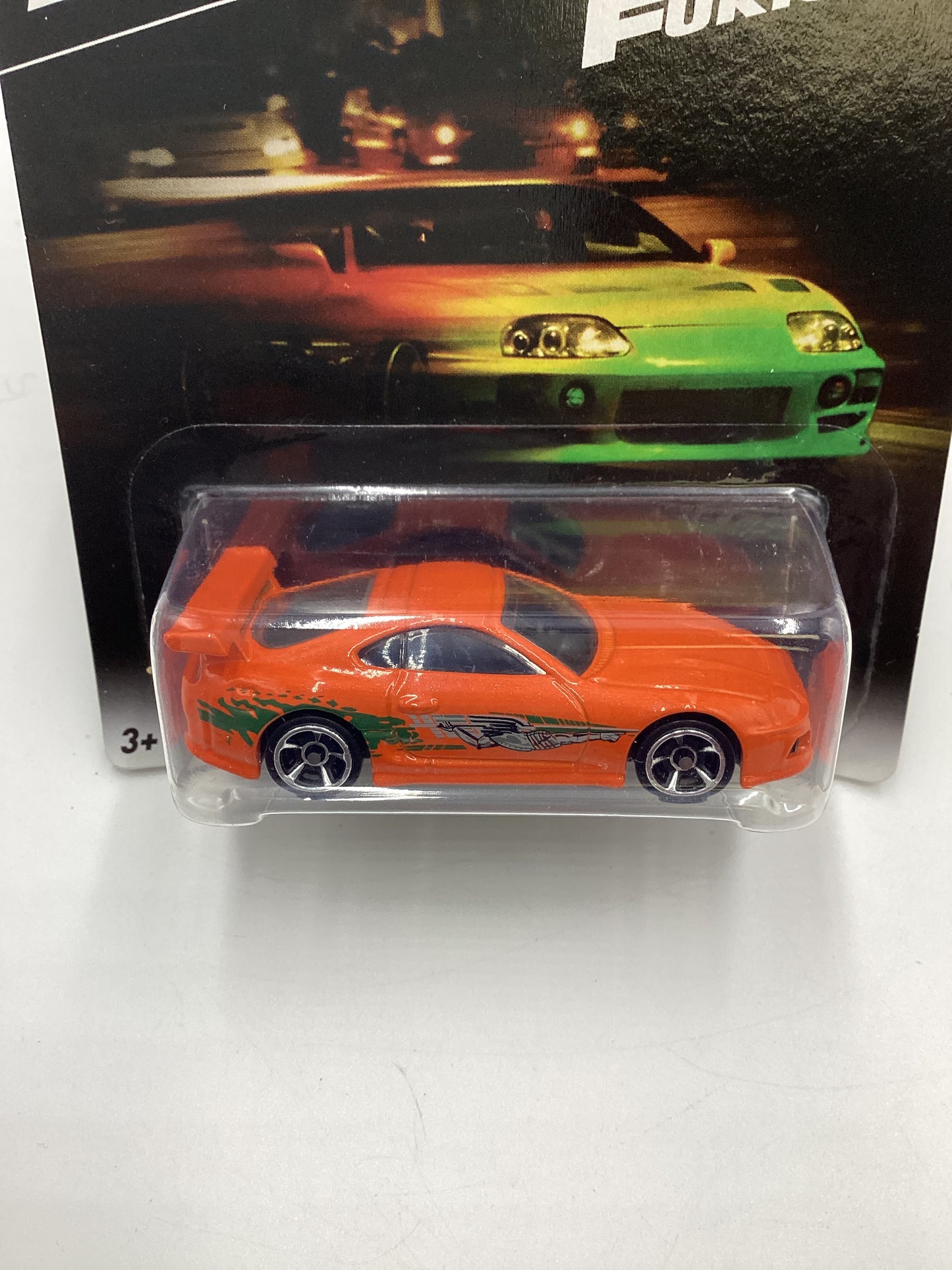 Hot Wheels 2016 Fast and furious #1 94 Toyota Supra Orange w/protector