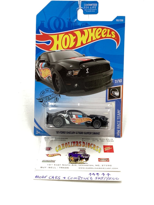 2019 Hot wheels 10 Ford Shelby GT500 Super snake black 23H