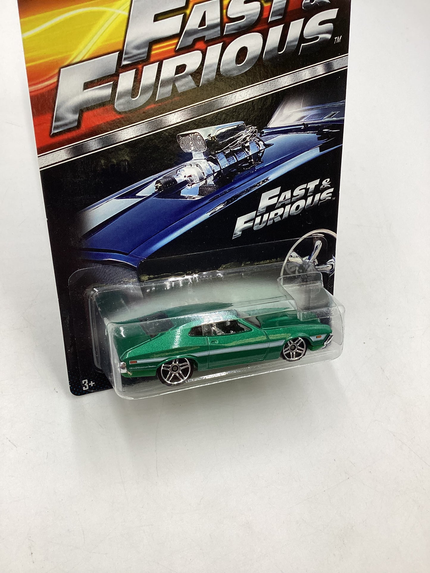 2015 Hot Wheels Fast & Furious #4 72 Ford Grand Torino Sport with protector 70G