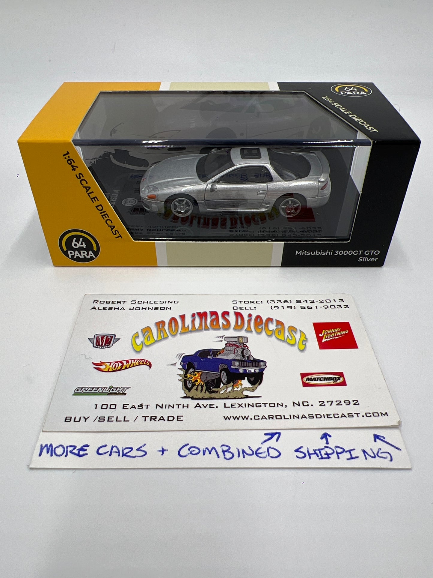 Para64 1:64 Scale Diecast Mitsubishi Motors Mitsubishi 3000GT GTO Silver