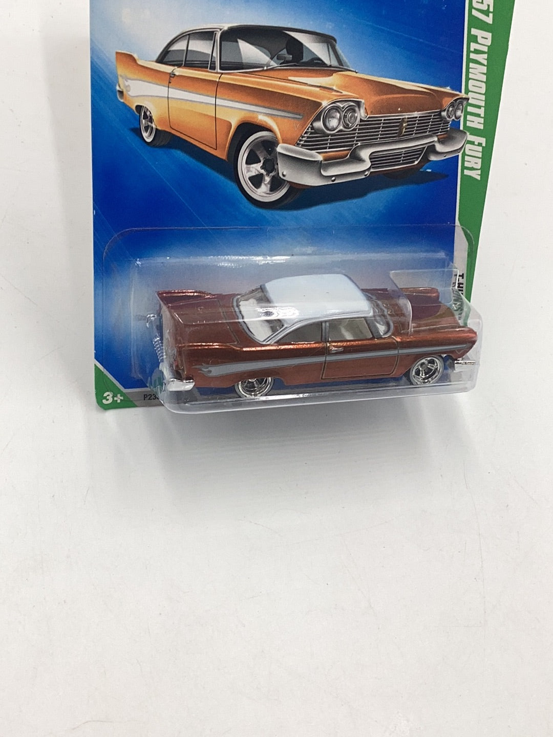 2009 hot wheels treasure hunt #44 57 Plymouth Fury with protector