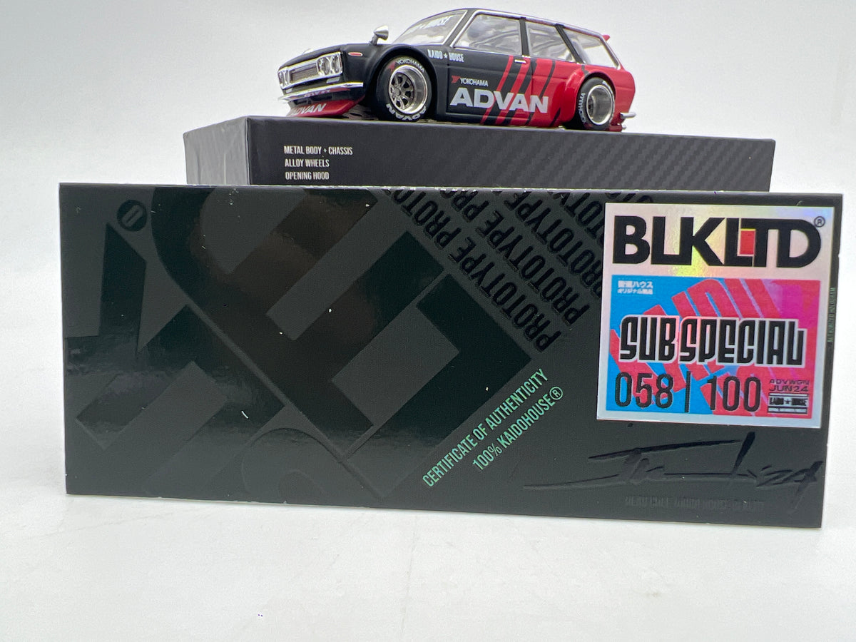 Mini GT x Kaido House BLKLTD 58/100 #38 Sub Special Datsun 510 Wagon Advan W/Pin VHTF