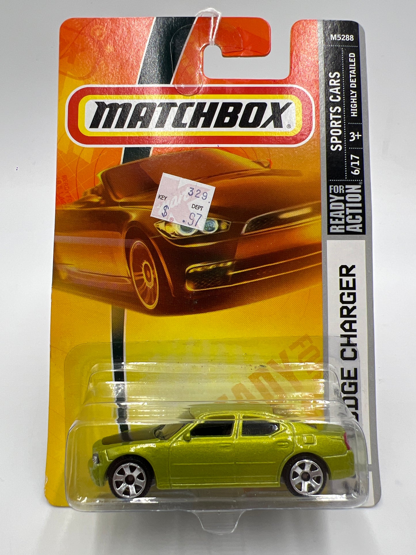 Matchbox Sports Cars #14 Dodge Charger Green 217F