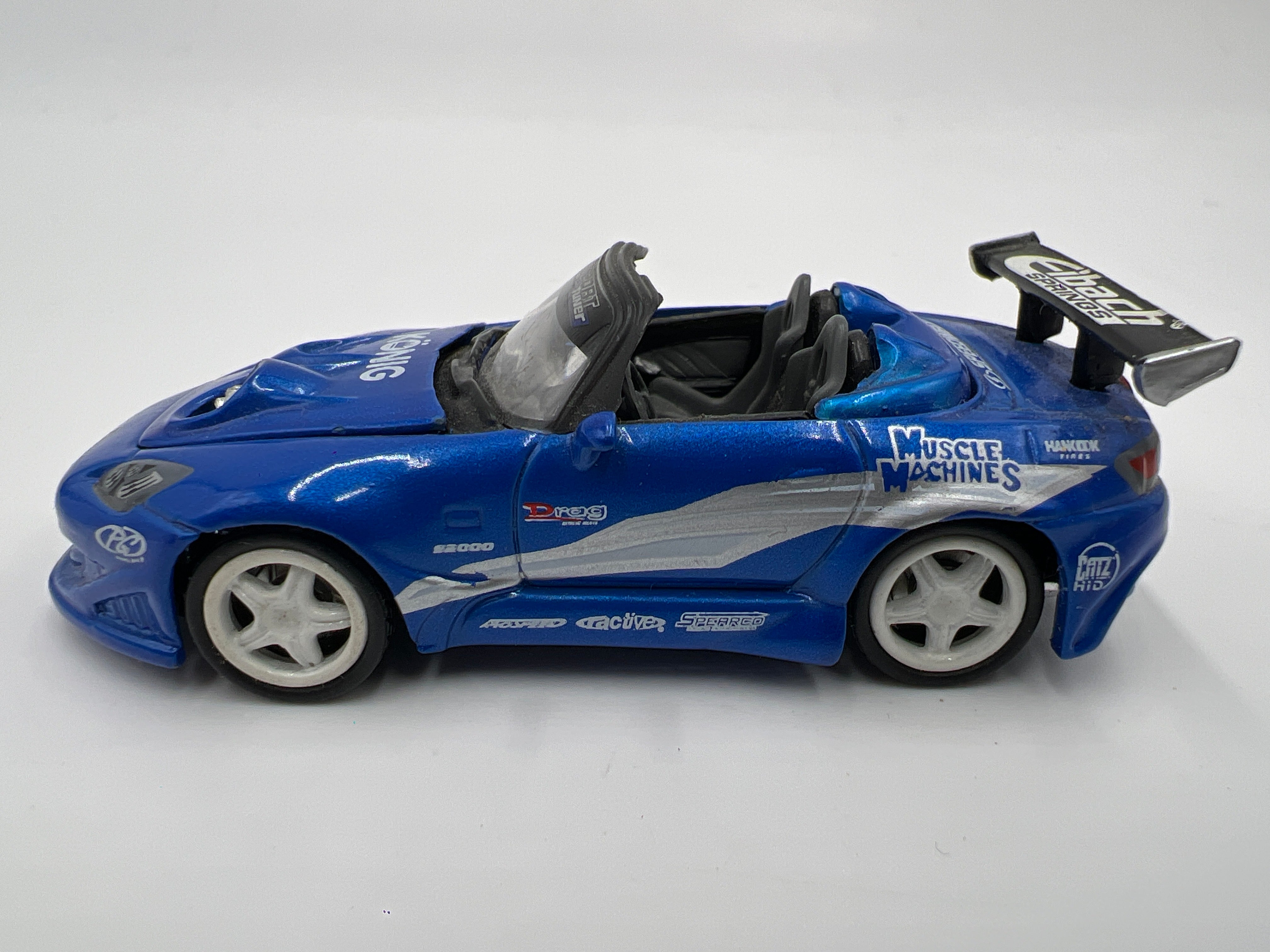 Muscle Machines 1/64 Import Tuners 00 Honda S2000 Blue Loose
