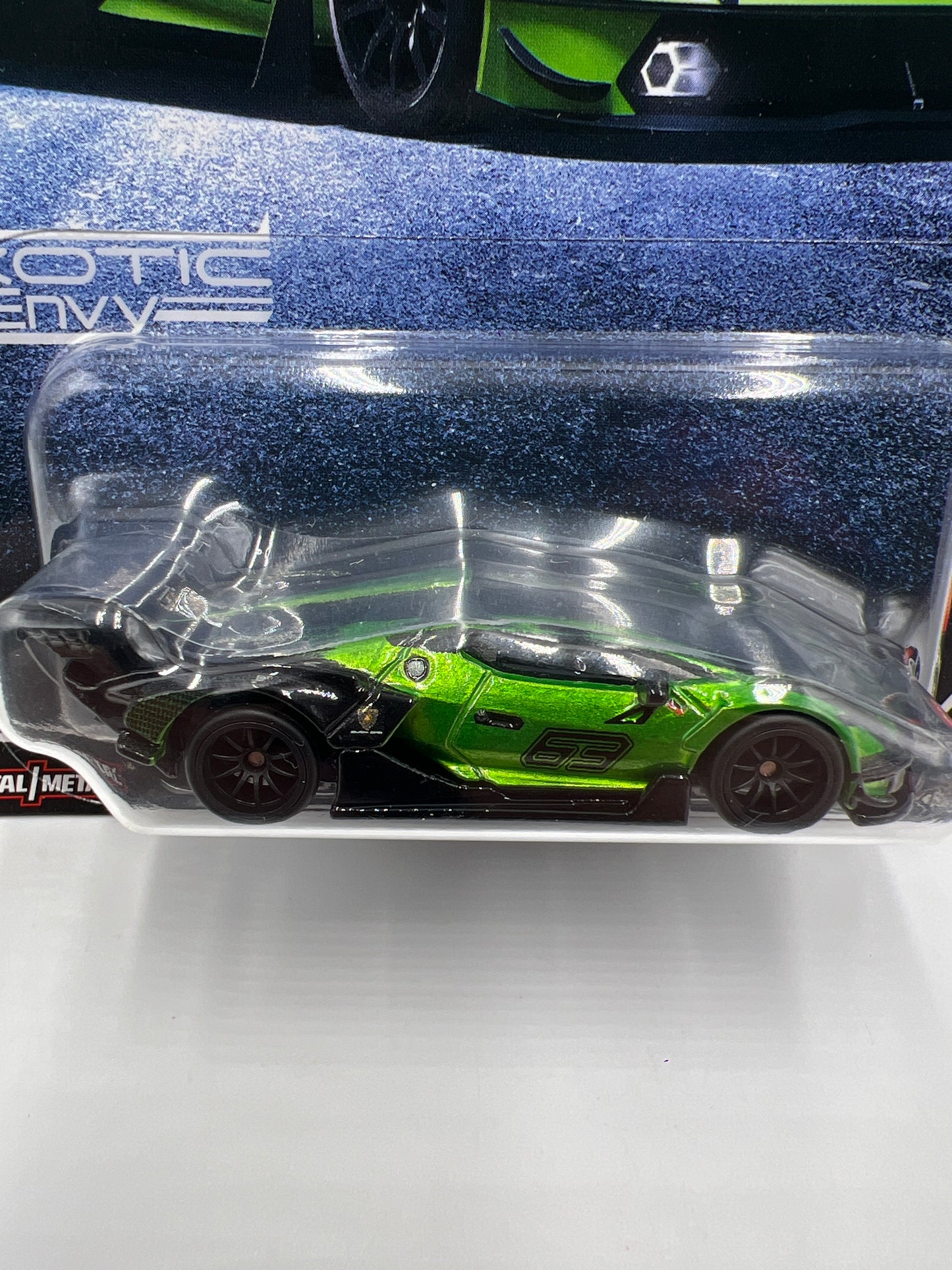 Hot Wheels Premium Exotic Envy #5 Lamborghini Essenza SCV12 Green 244M
