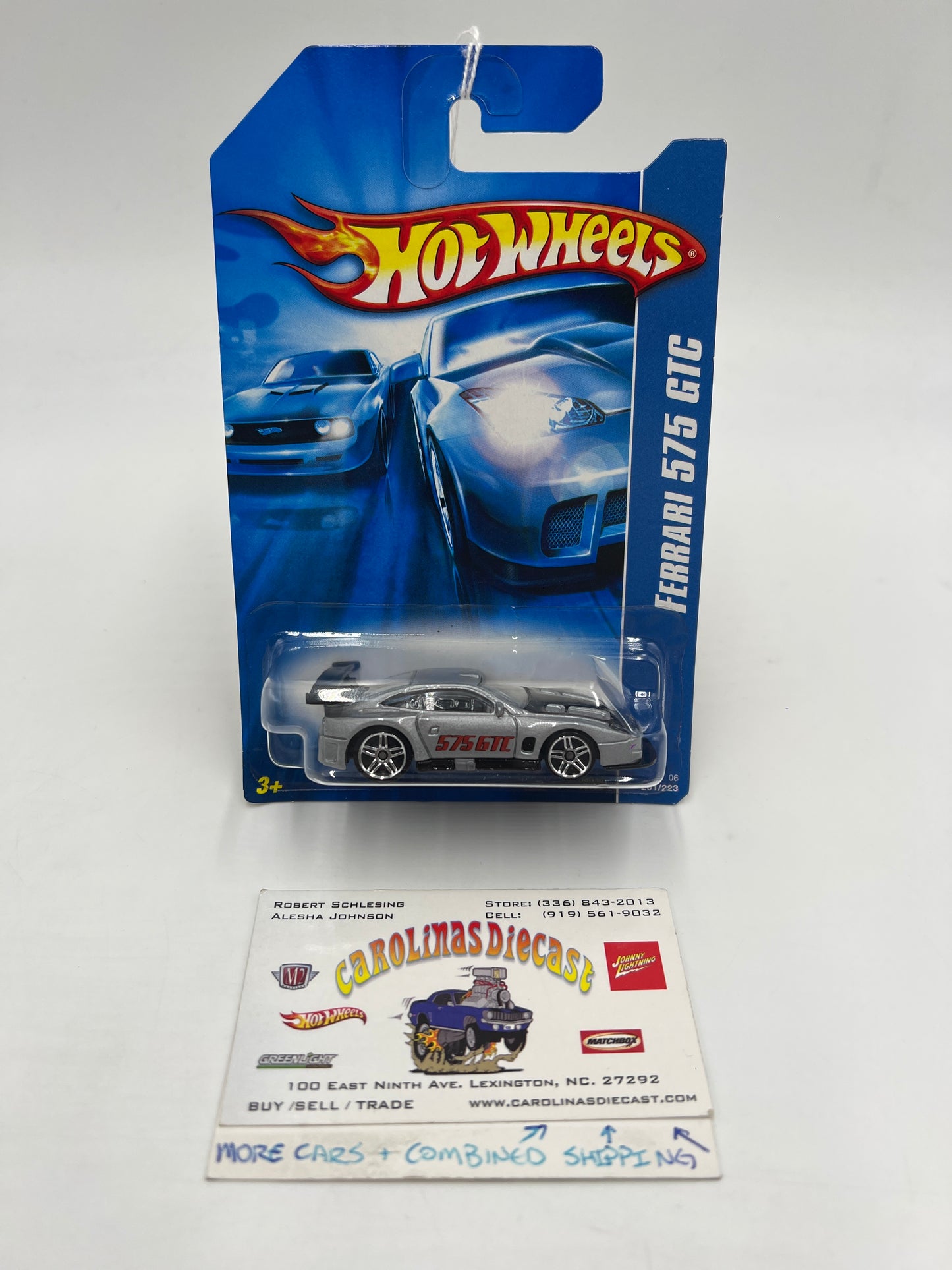 2006 Hot Wheels All Stars #201 Ferrari 575 GTC Silver SR