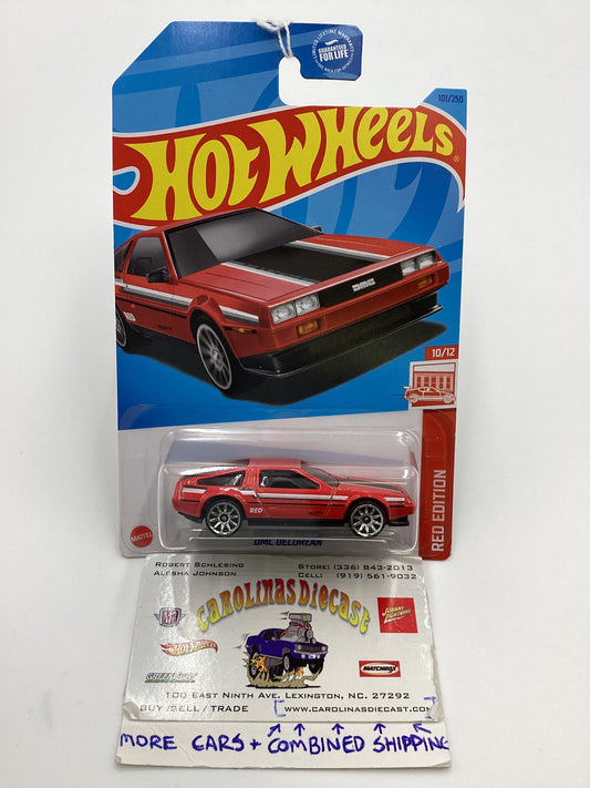 2023 Hot Wheels #101 DMC Delorean Red Edition