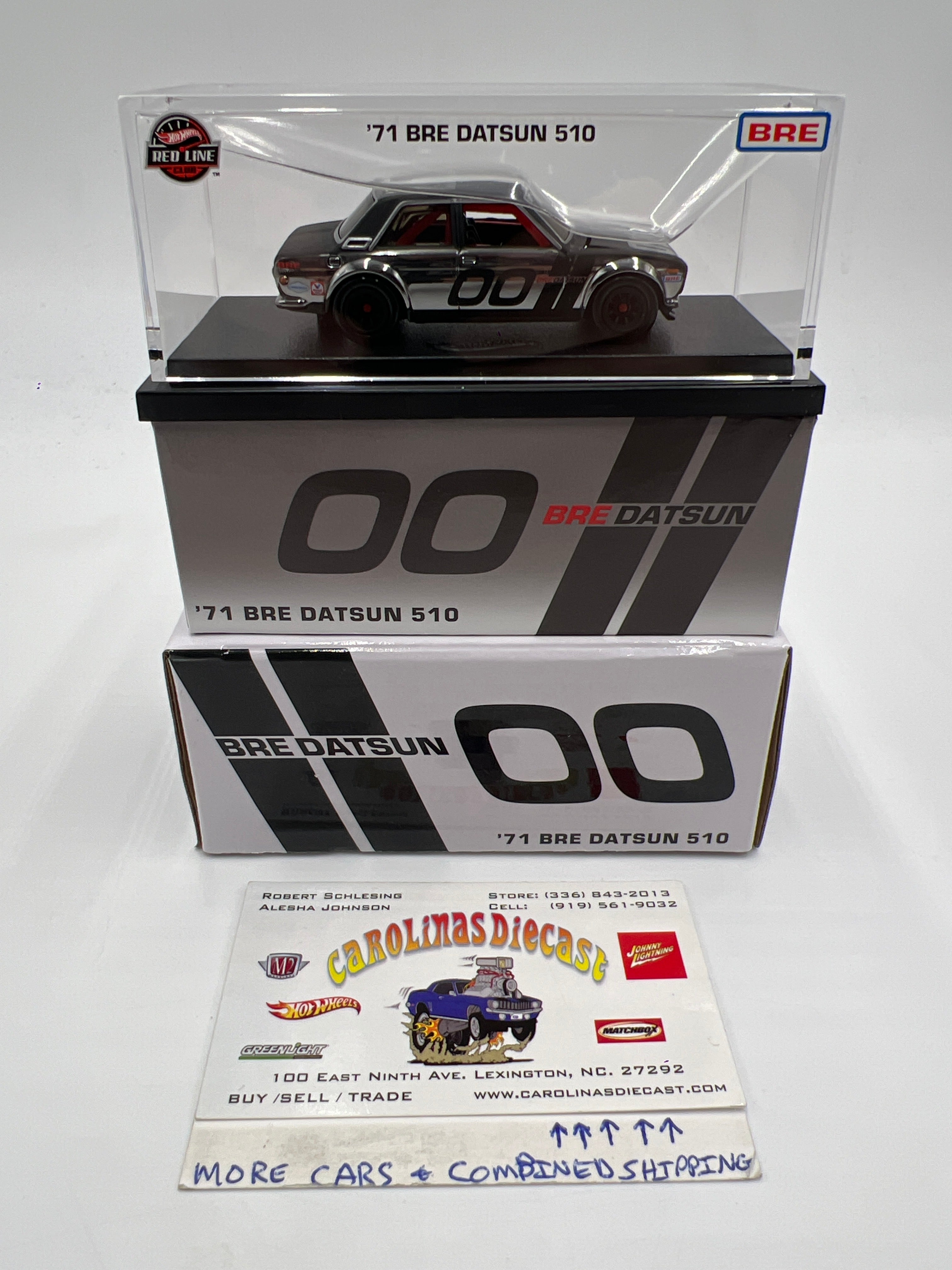 2024 Hot Wheels RLC 71 BRE Datsun 510 Chrome/Black – carolinasdiecast