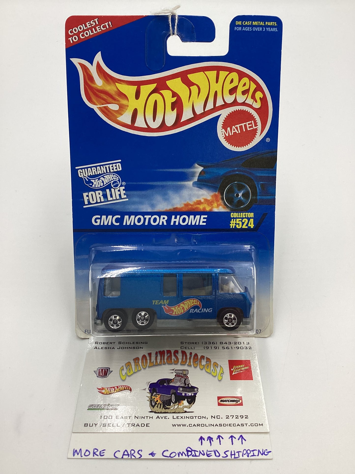 1996 Hot Wheels BW Collector #524 GMC Motor Home Blue 240F