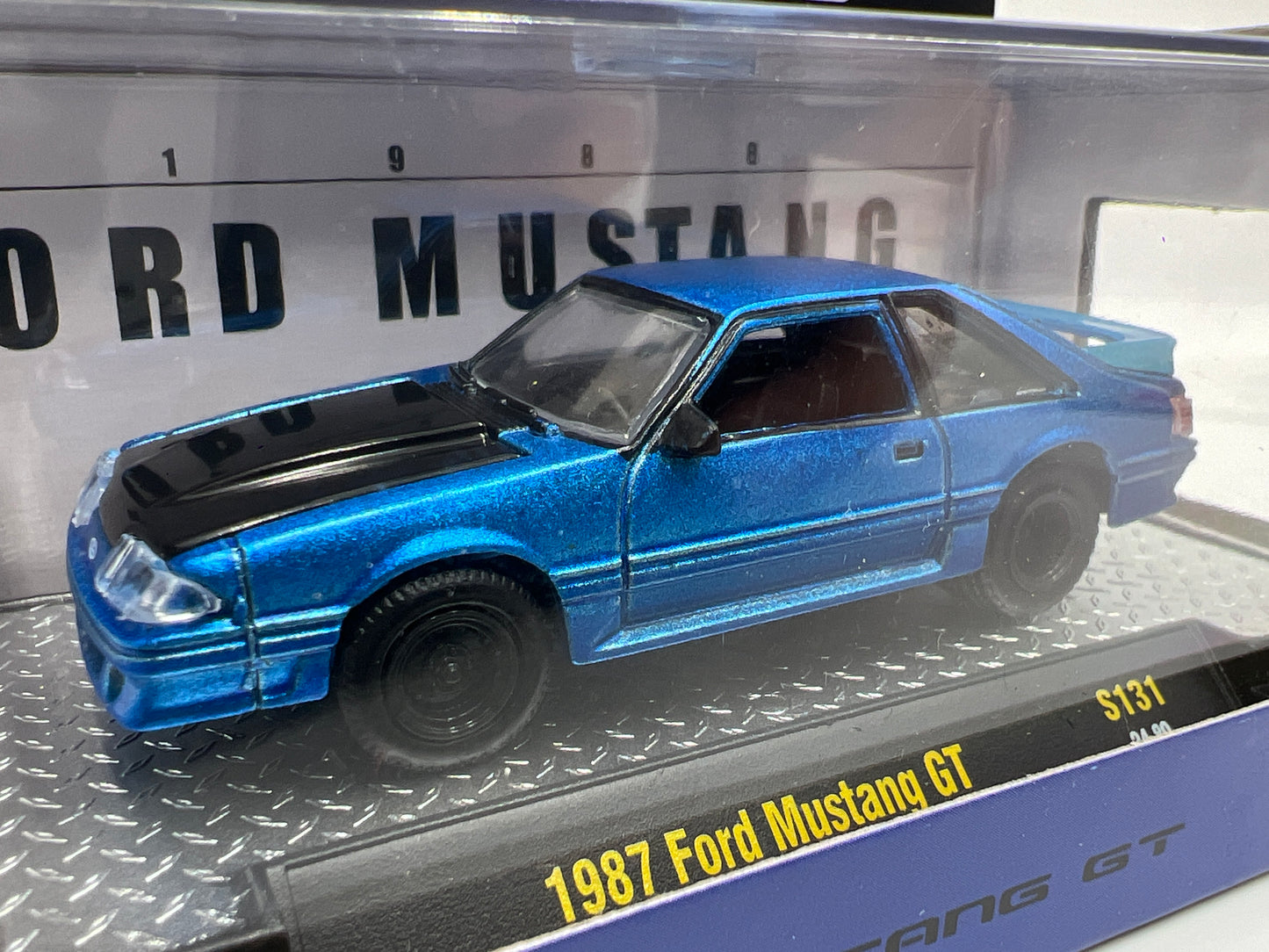 M2 Machines S131 Target Exclusive 1987 Ford Mustang GT Blue