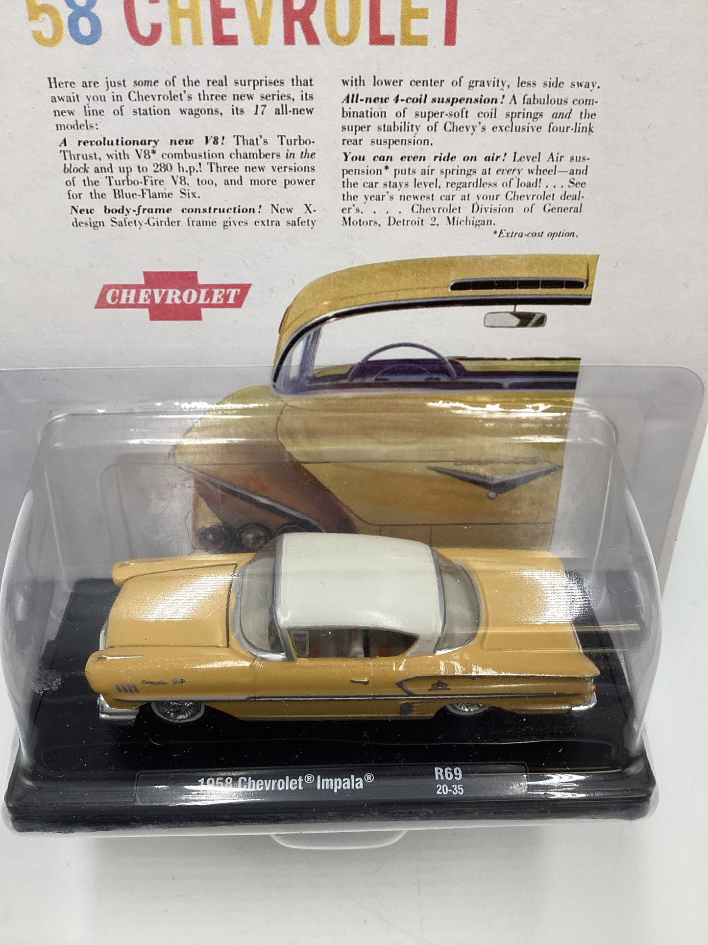 M2 Machines Auto Drivers Chevrolet 1958 Chevrolet Impala Beige R69 193i