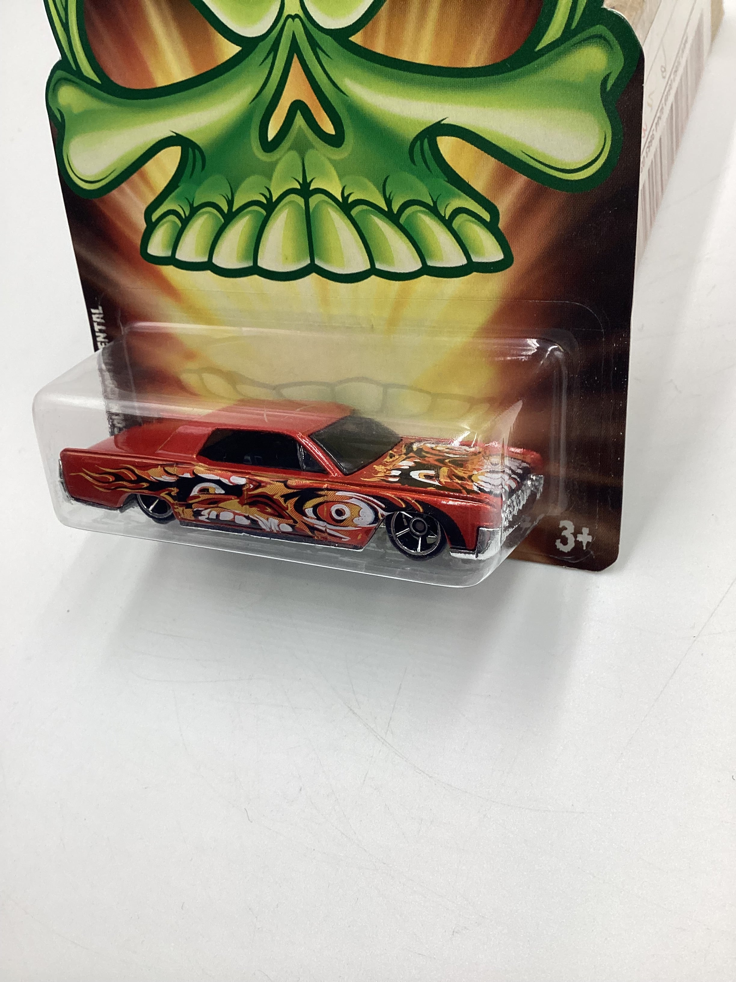 2008 Hot Wheels Fright Cars 64 Lincoln Continental Orange 154H