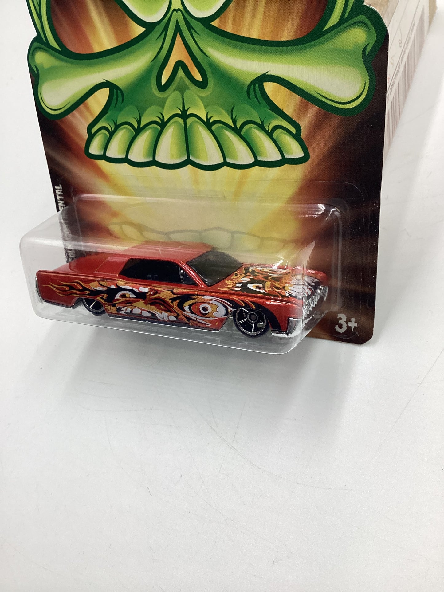 2008 Hot Wheels Fright Cars 64 Lincoln Continental Orange