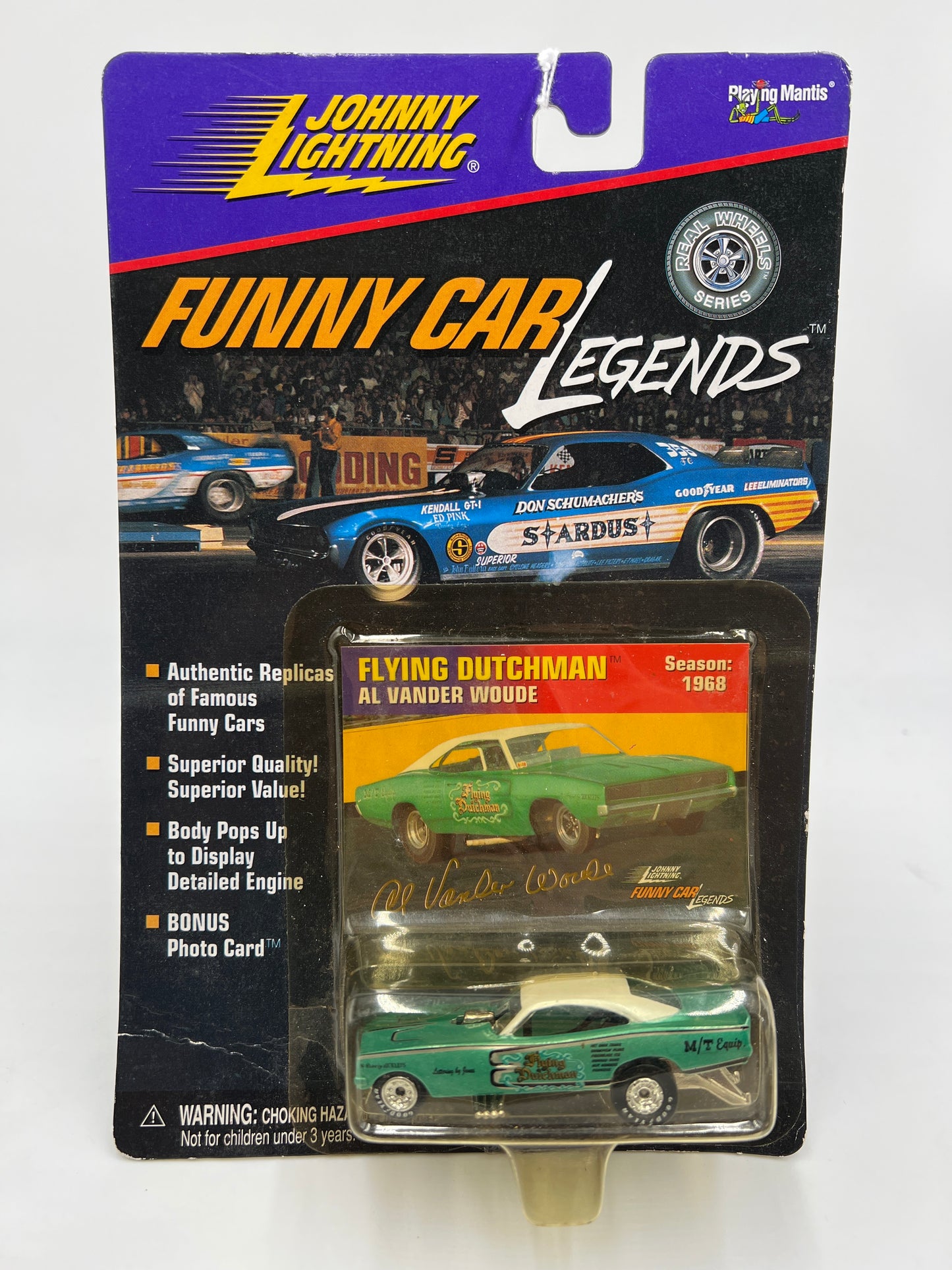 Johnny Lightning Funny Car Legends Flyin Dutchman Dodge Charger Green 228H