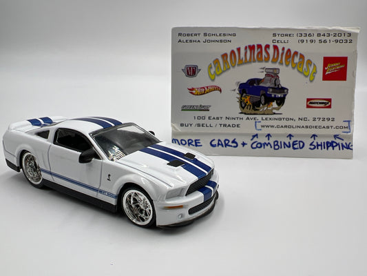 Jada Toys Big Time Muscle 2007 Shelby GT-500 White Loose VHTF Non Racing Decals