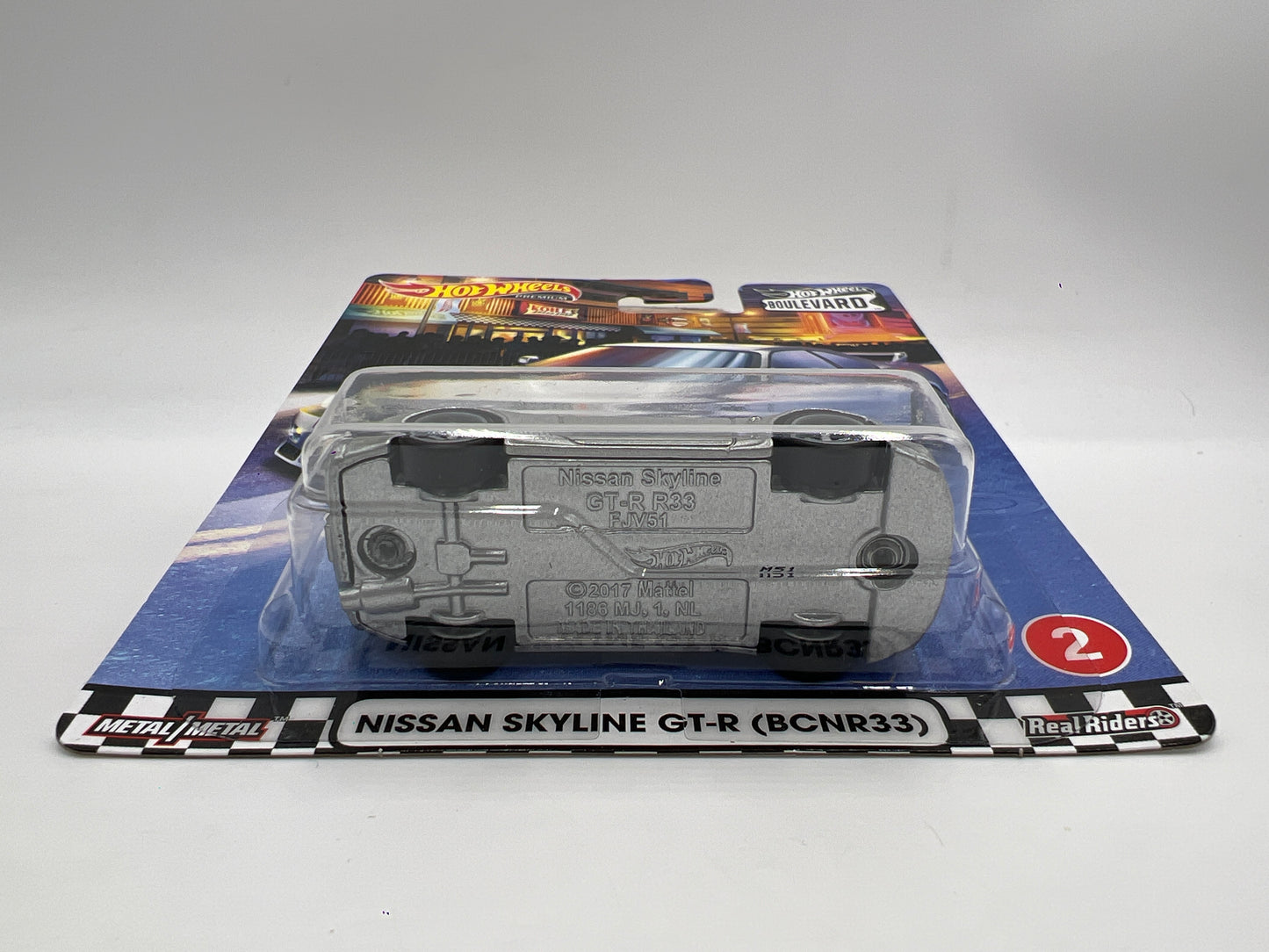 Hot Wheels Premium Boulevard #2 Nissan Skyline GT-R BCNR33 Silver Nismo W/Protector 2