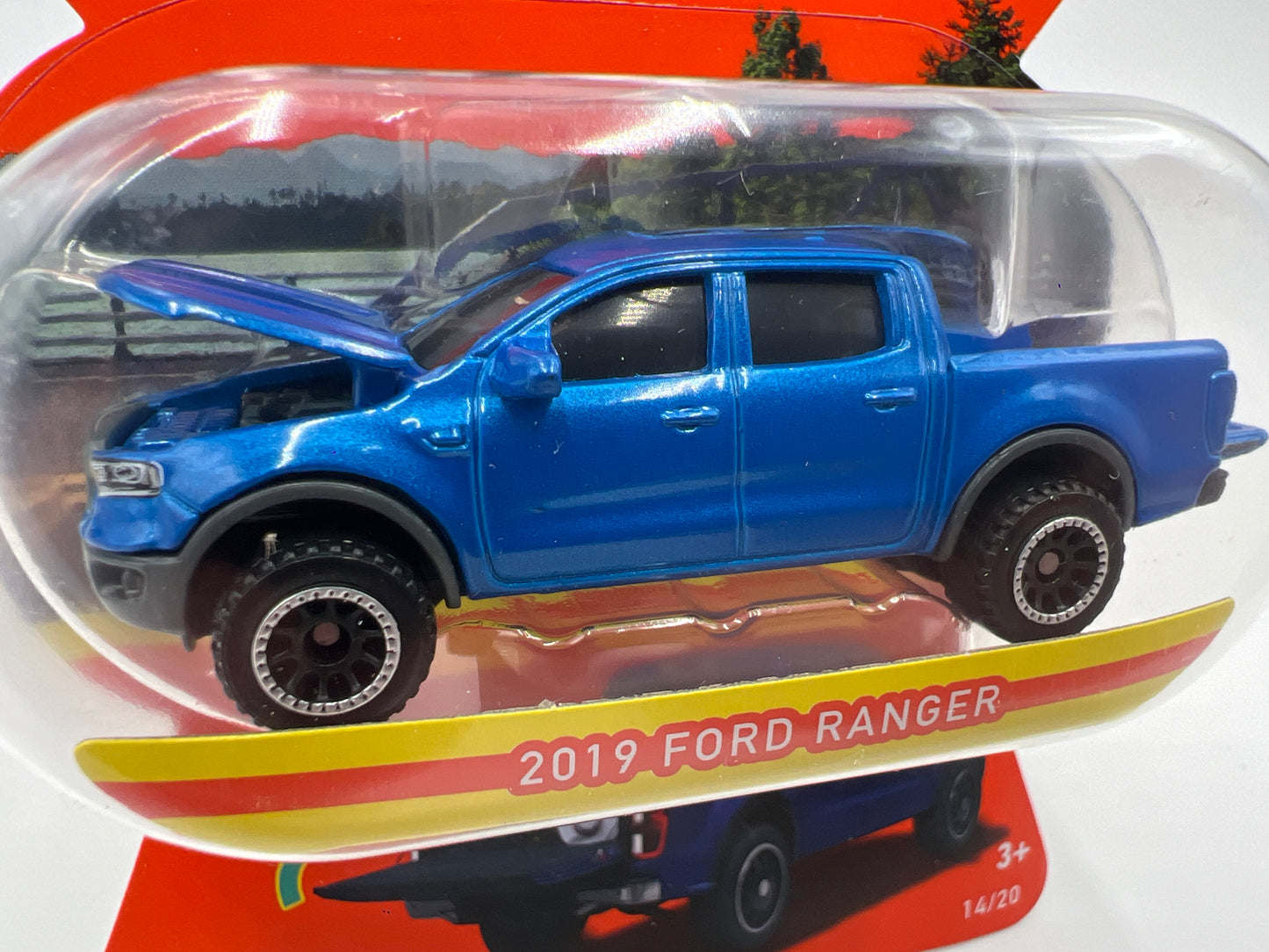 Matchbox Moving Parts #14 2019 Ford Ranger Blue 168G