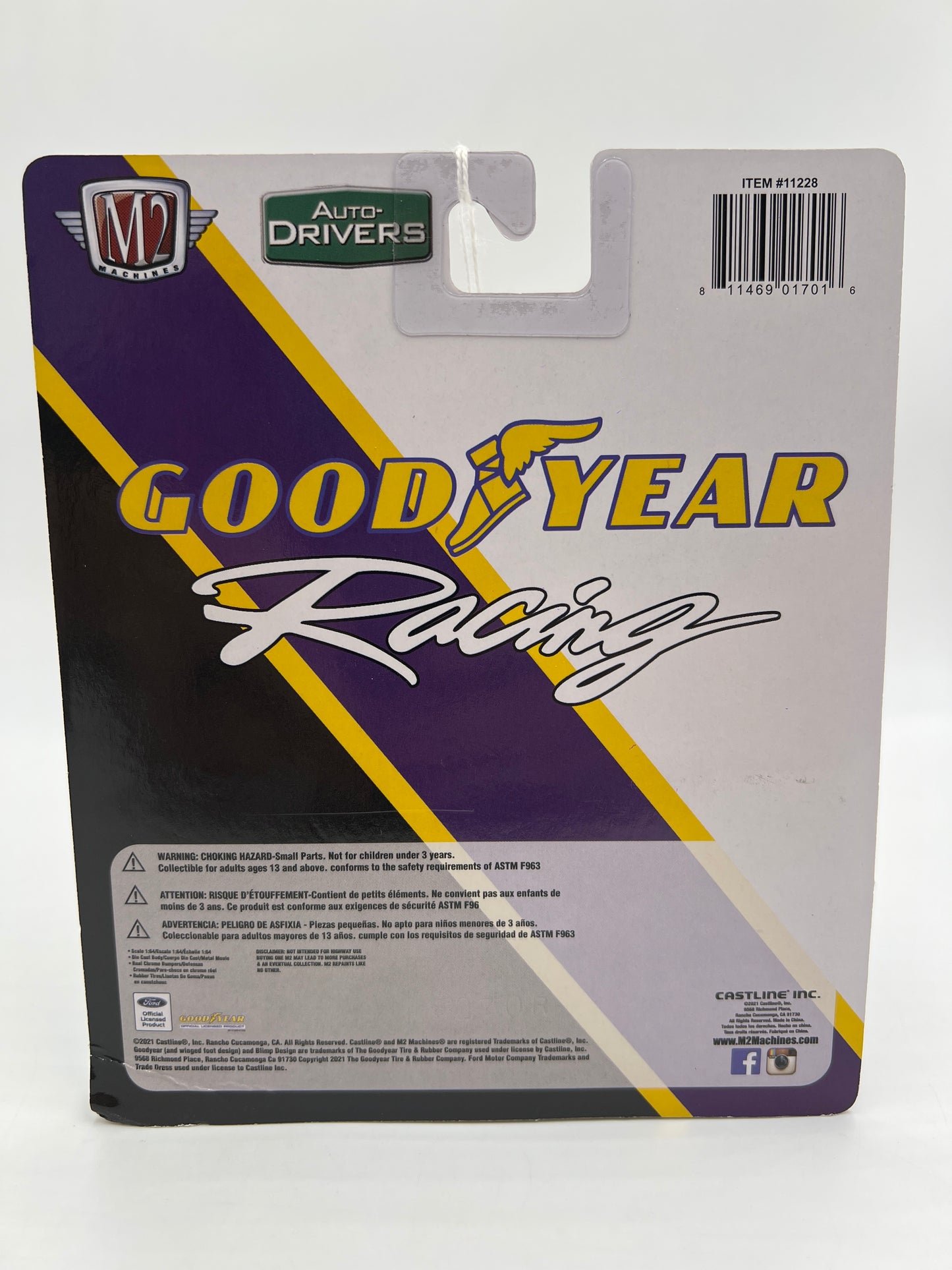 M2 Machines Auto-Drivers 1968 Ford Mustang GT 390 Goodyear Racing R81 189D