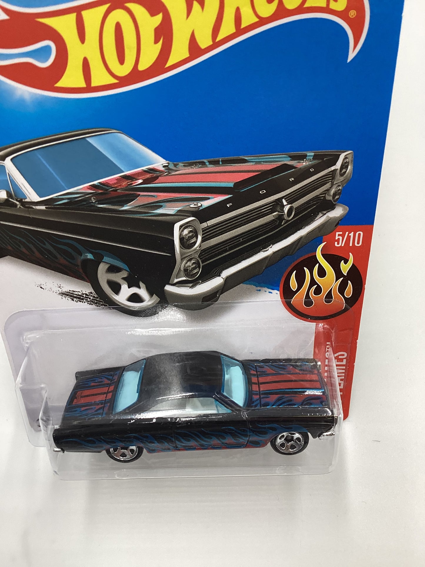 2019 Hot Wheels #95 66 Ford 427 Fairlane Black 26H