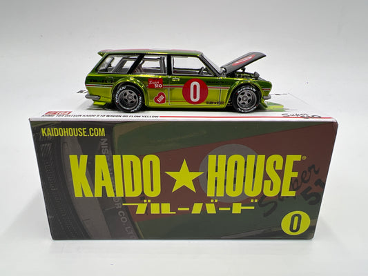 Mini GT Kaido House #164 Datsun Kaido 510 Wagon OG Flow Yellow