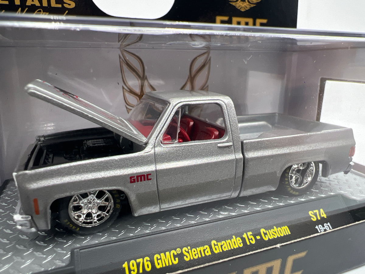 M2 Machines S74 1/3600 1976 GMC Sierra Grande 15 Custom Silver