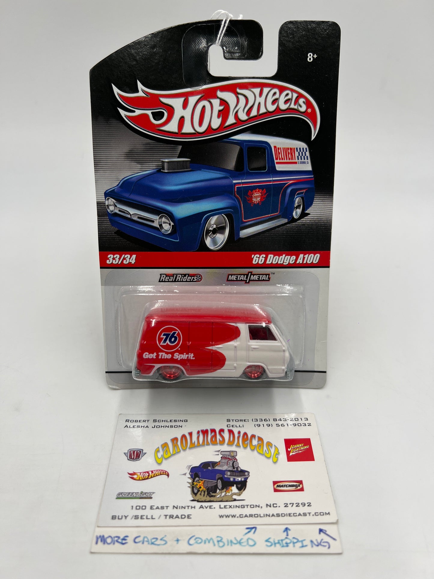 Hot Wheels Premium Delivery Slick Rides #33 66 Dodge A100 Red/White Spirit 76 244B