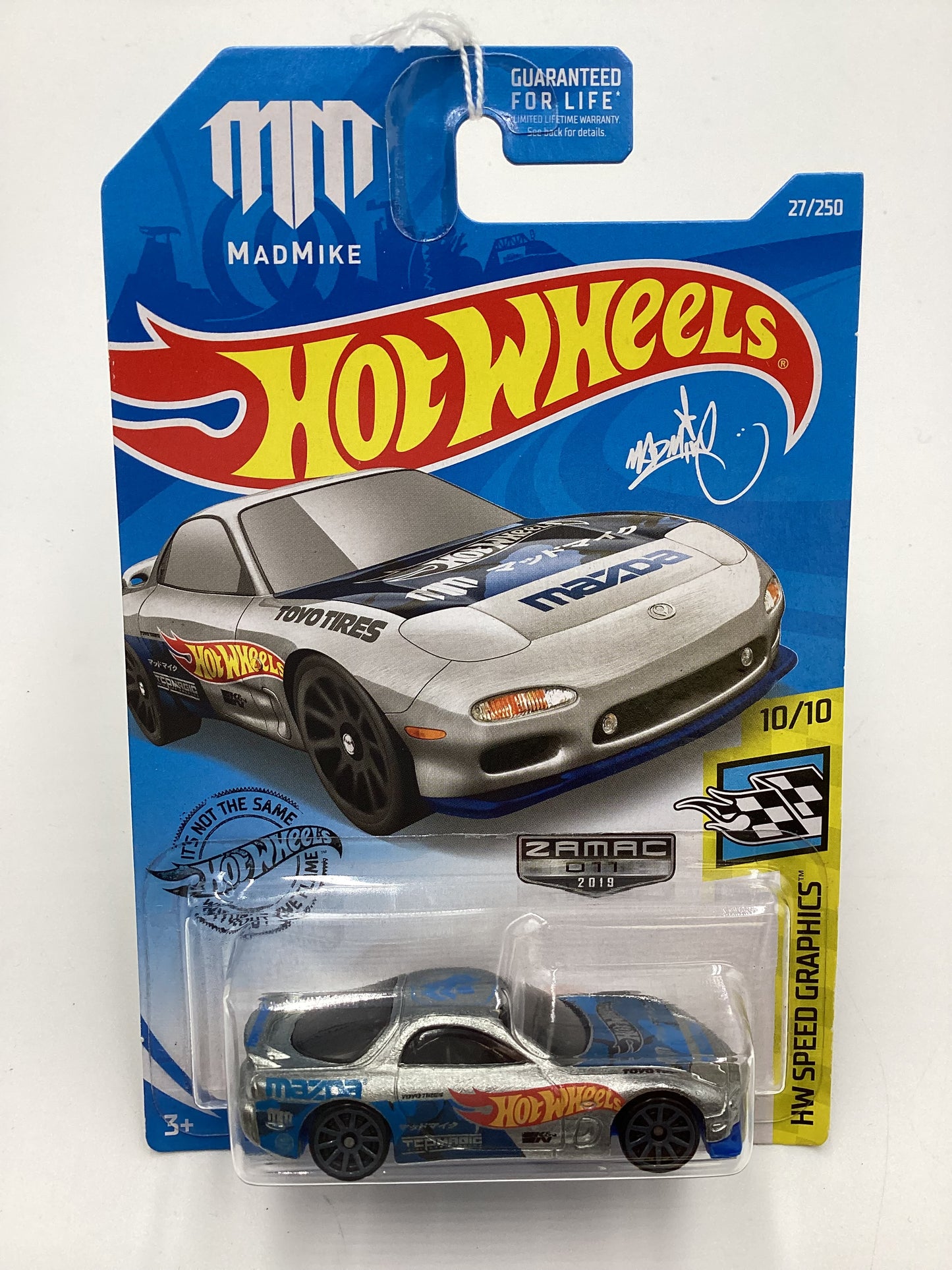 2019 Hot Wheels Zamac 011 #27 95 Mazda RX-7 Mad Mike 148 C