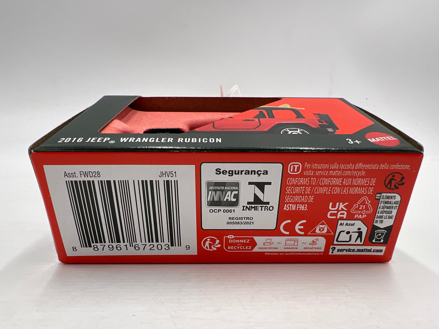 2026 Matchbox Moving Parts #5 2016 Jeep Wrangler Rubicon Red