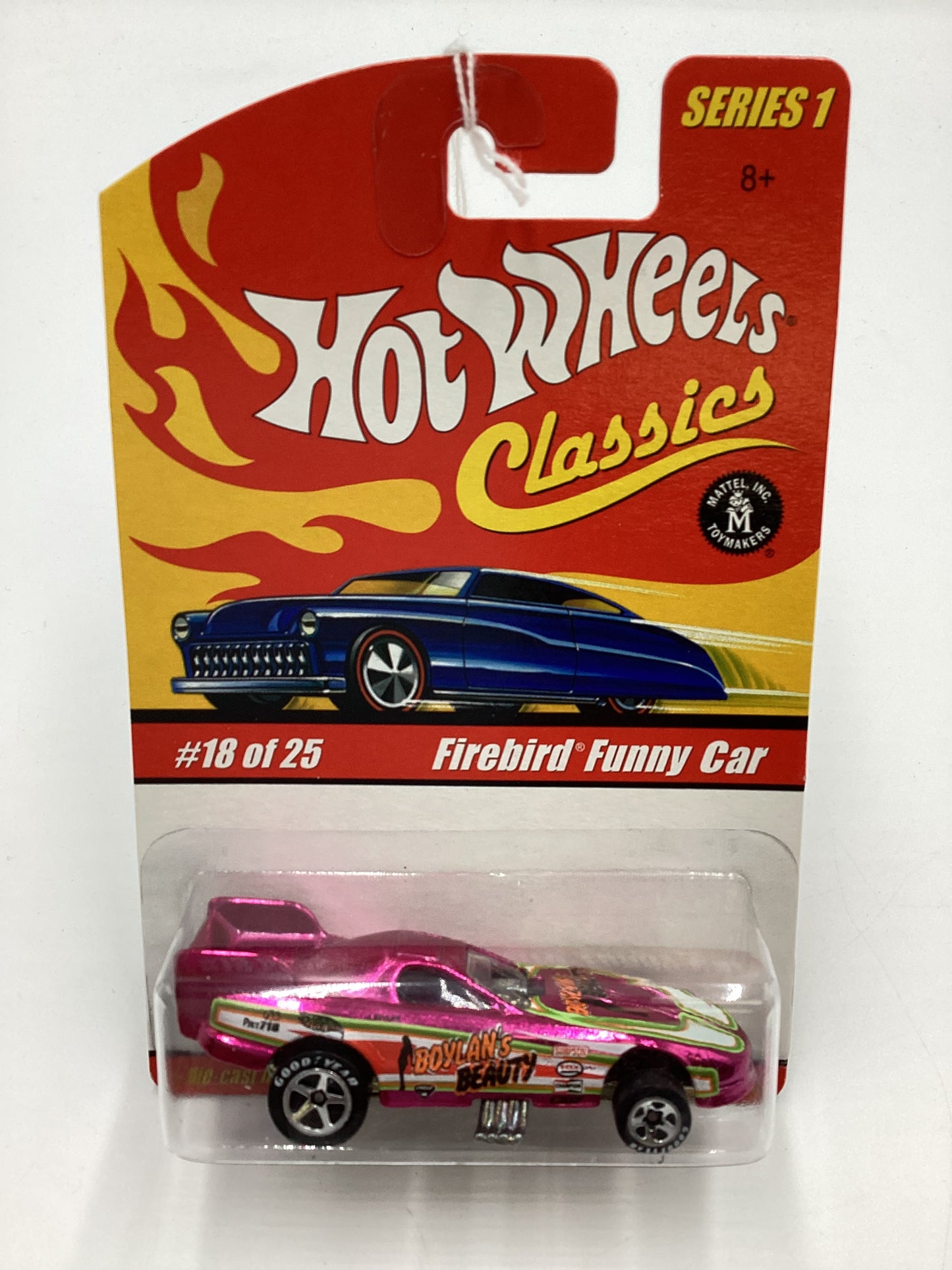 Hot Wheels Classics Series 1 #18 Firebird Funny Car Pink SR