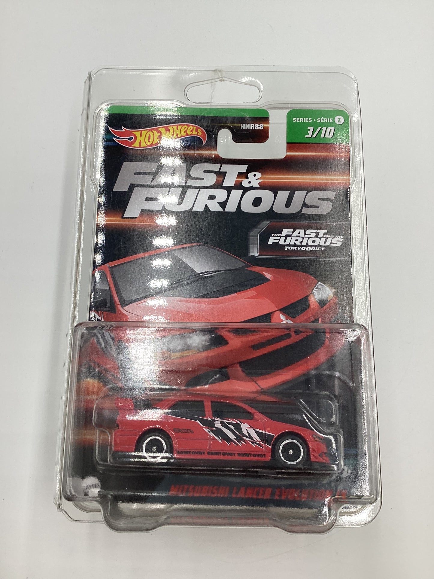 2023 Hot wheels Fast and Furious Series 2 #3 Mitsubishi Lancer Evolution IX Red with protector