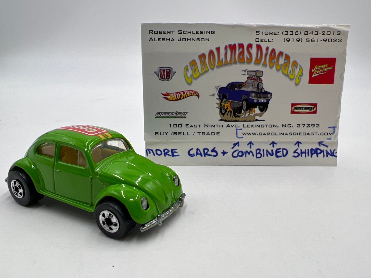 Hot Wheels 1991 Getty Promo Volkswagen Beetle Green Loose