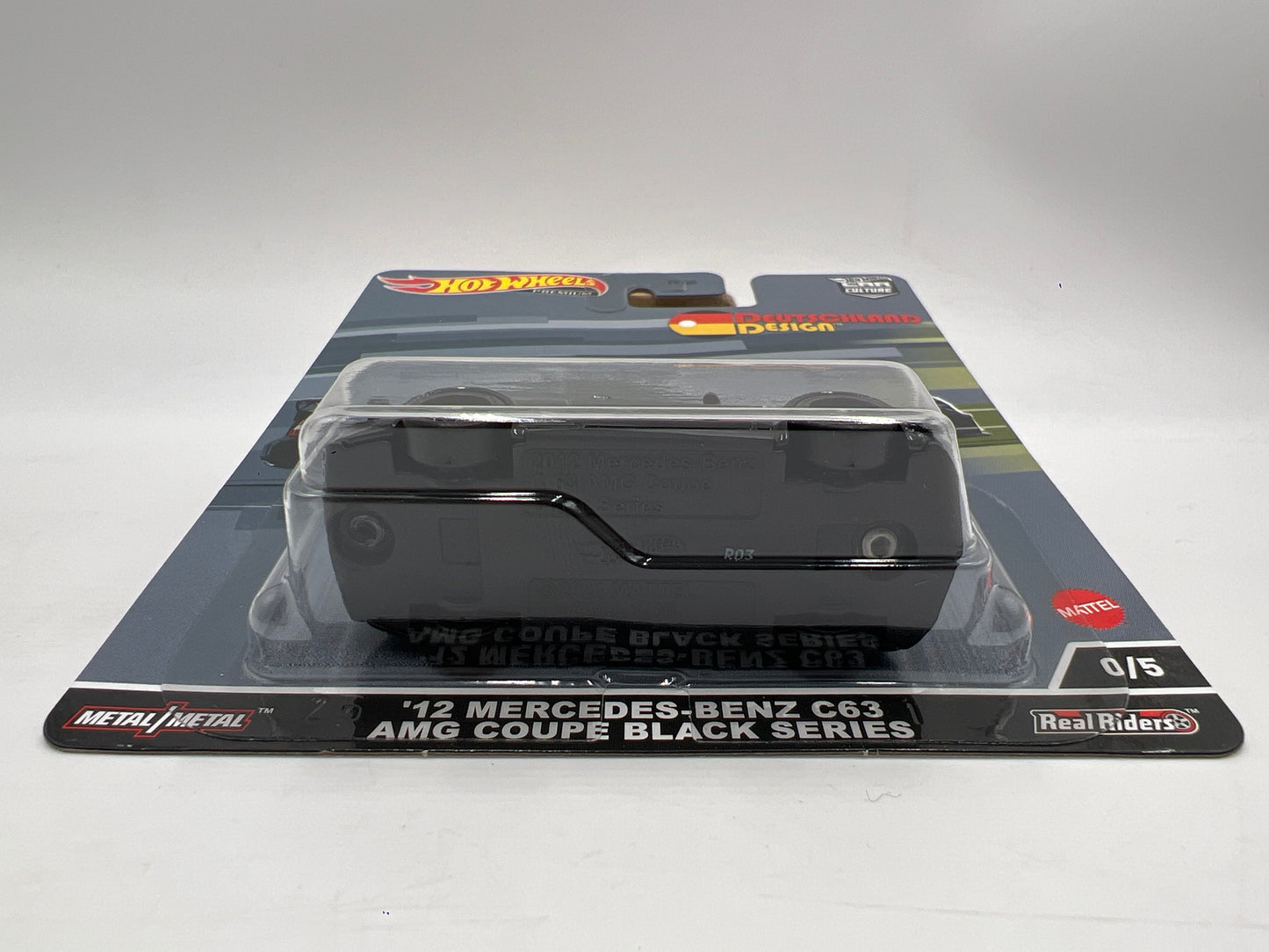 Hot Wheels Premium Car Culture Deutschland Design CHASE #0 12 Mercedes-Benz C63 AMG Coupe Black Series W/Protector